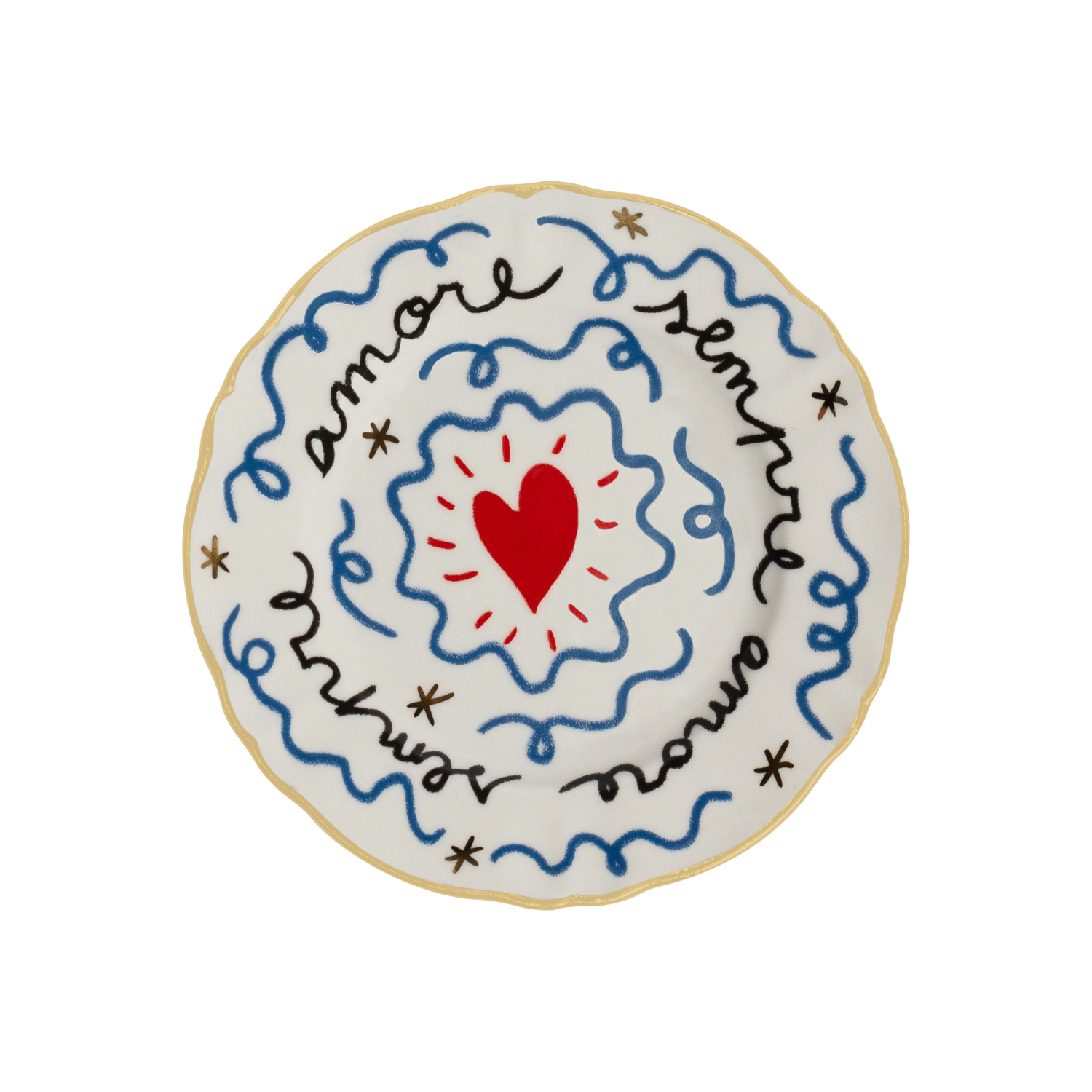 Bitossi Home - Petit Fours Plates Pangea - Multicoloured - China - Designer Pangea