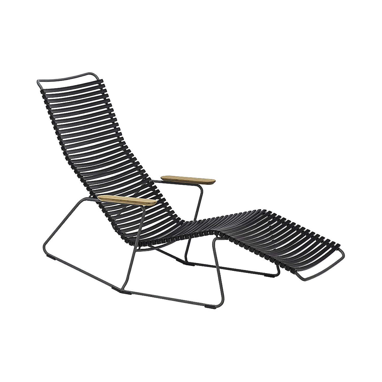 Houe Black - Reclining Deckchair Click - Bamboo - Designer Henrik Pedersen