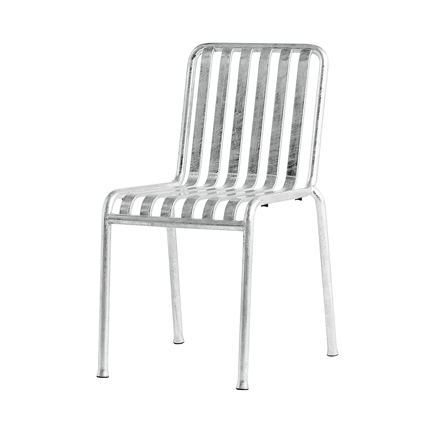Hay Grey - Stacking Chair Palissade - Metal - Galvanized Steel - Designer Ronan & Erwan Bouroullec