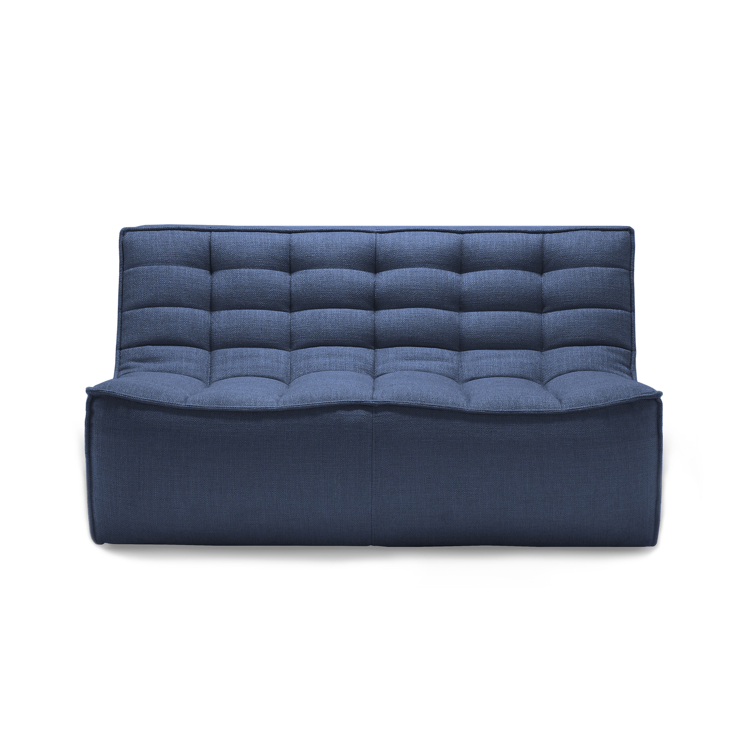 Ethnicraft - Sofa 2 Sitzer N701 - Blau - Schaumstoff - Designer Jacques Deneef