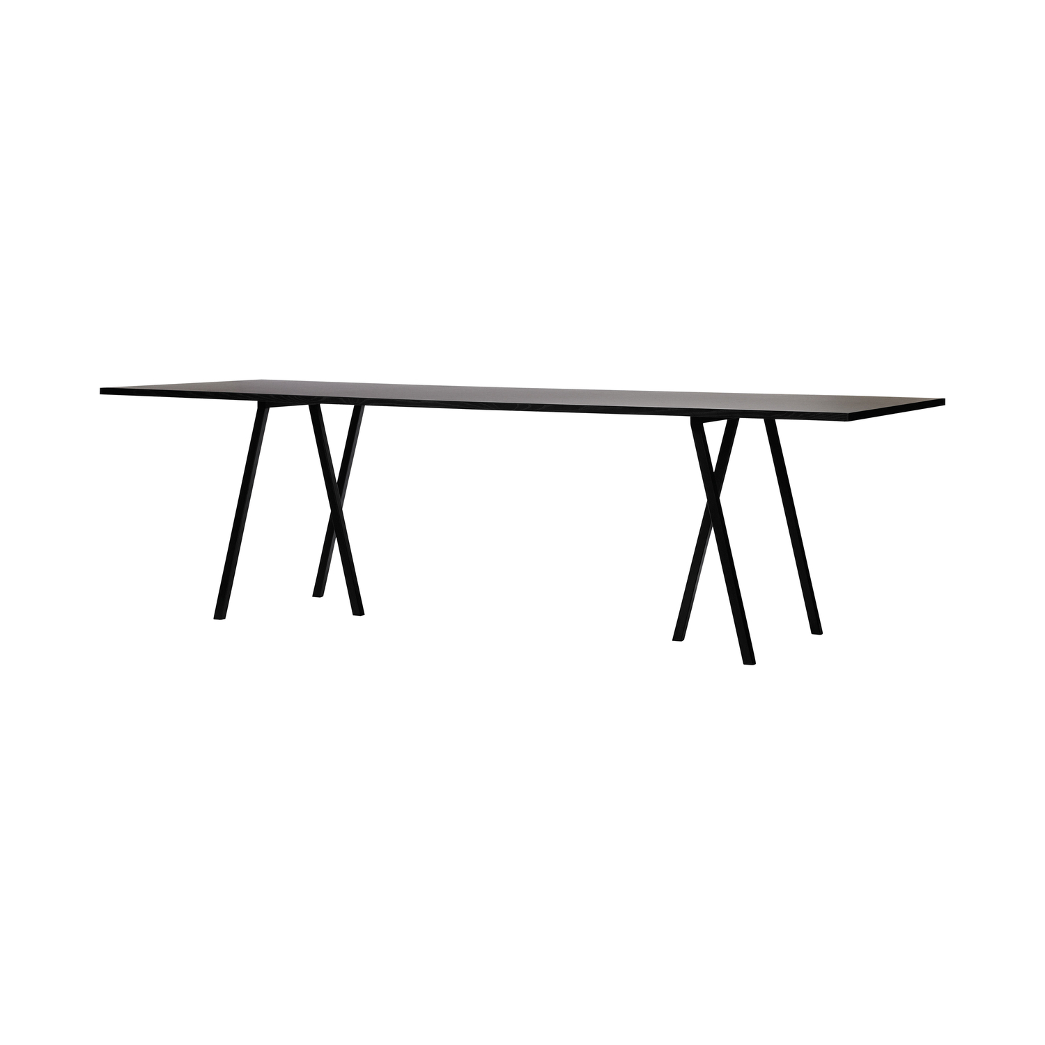 Hay Black - Rectangular Table Loop - Lacquered Steel - Designer Leif Jorgensen