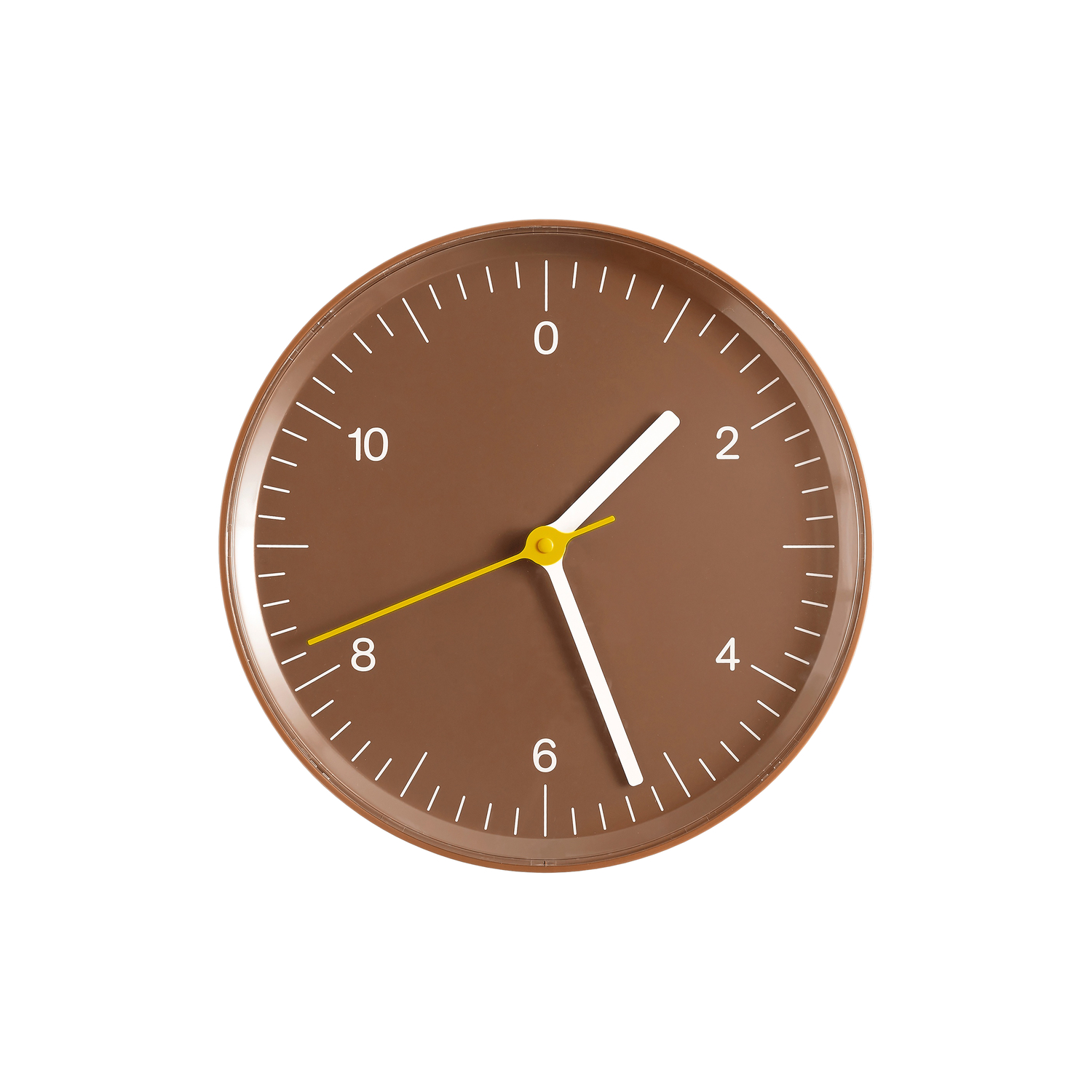 Hay Marrone - Orologio Murale Jasper Morrison - Abs Riciclato - Designer Jasper Morrison