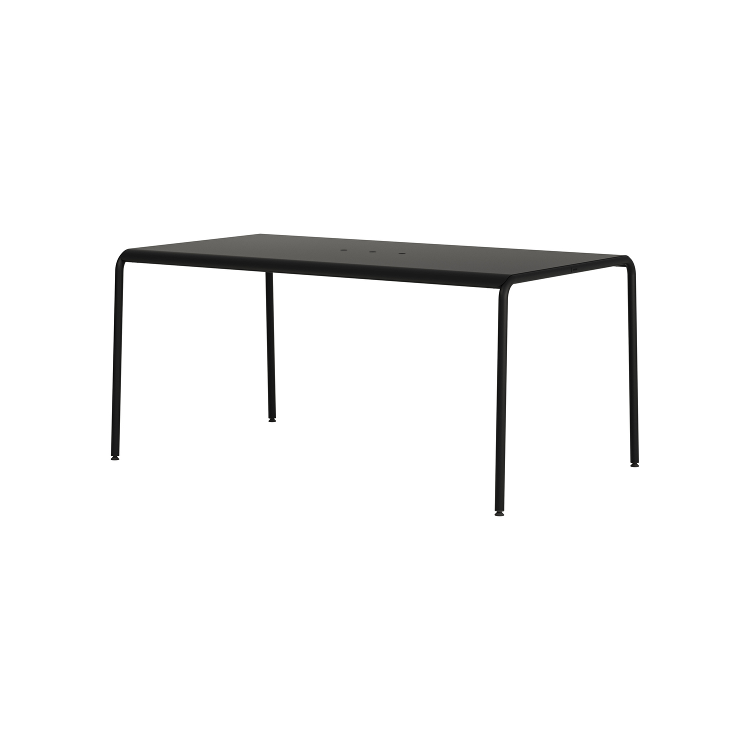 Tiptoe Black - Rectangular Table Panorama - Powder Coated Steel