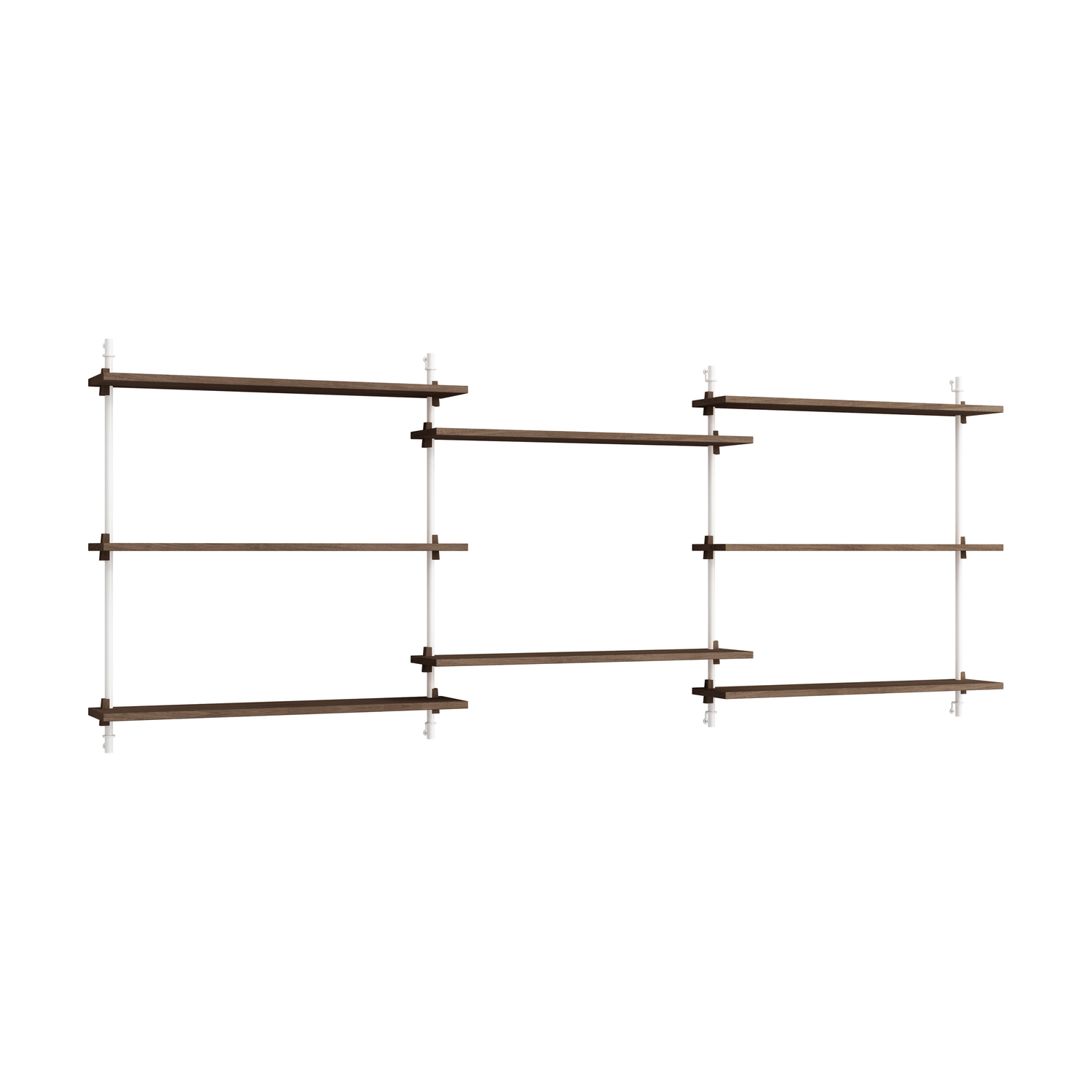 Moebe - Shelf Wall Shelving - Brown - Oak Veneer Mdf