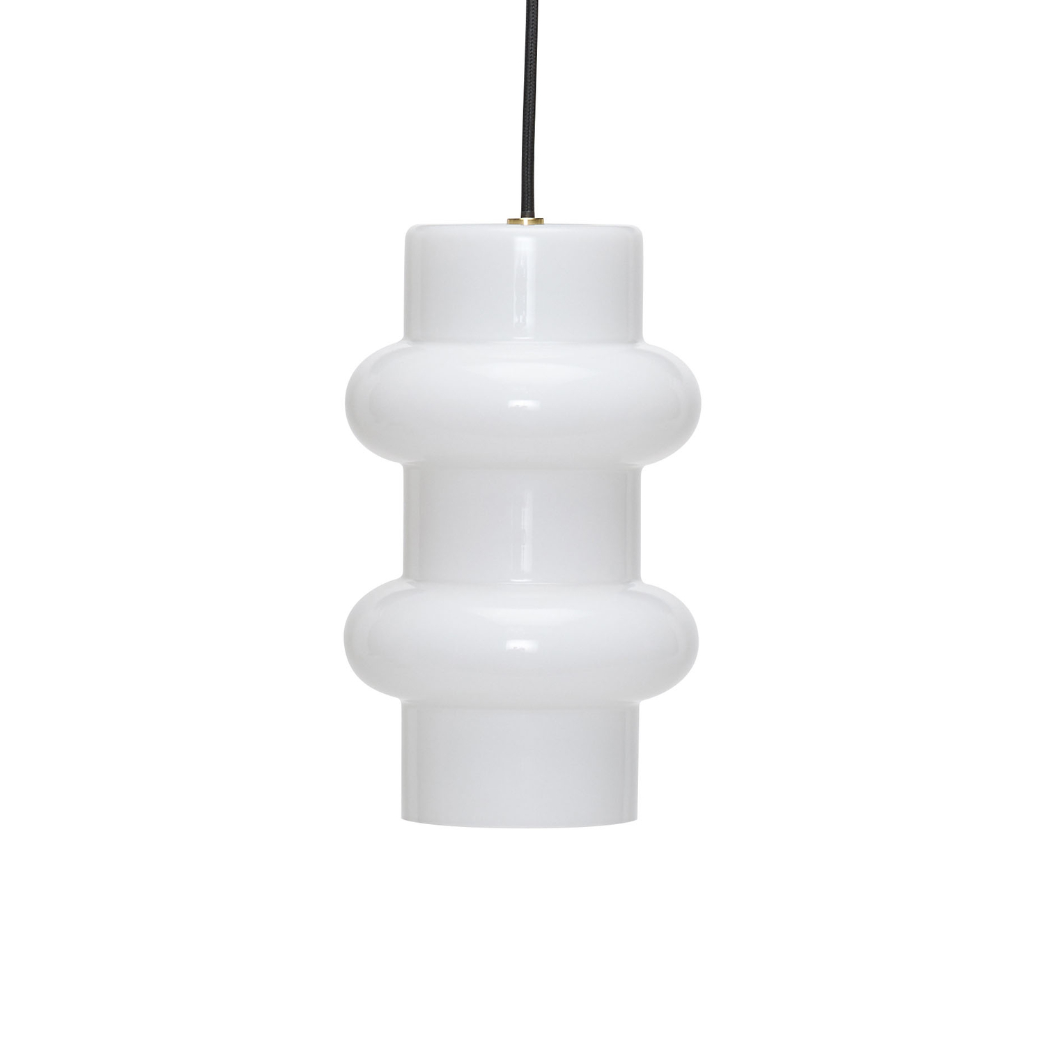 Hübsch White - Pendant Pilule - Mouth Blown Glass