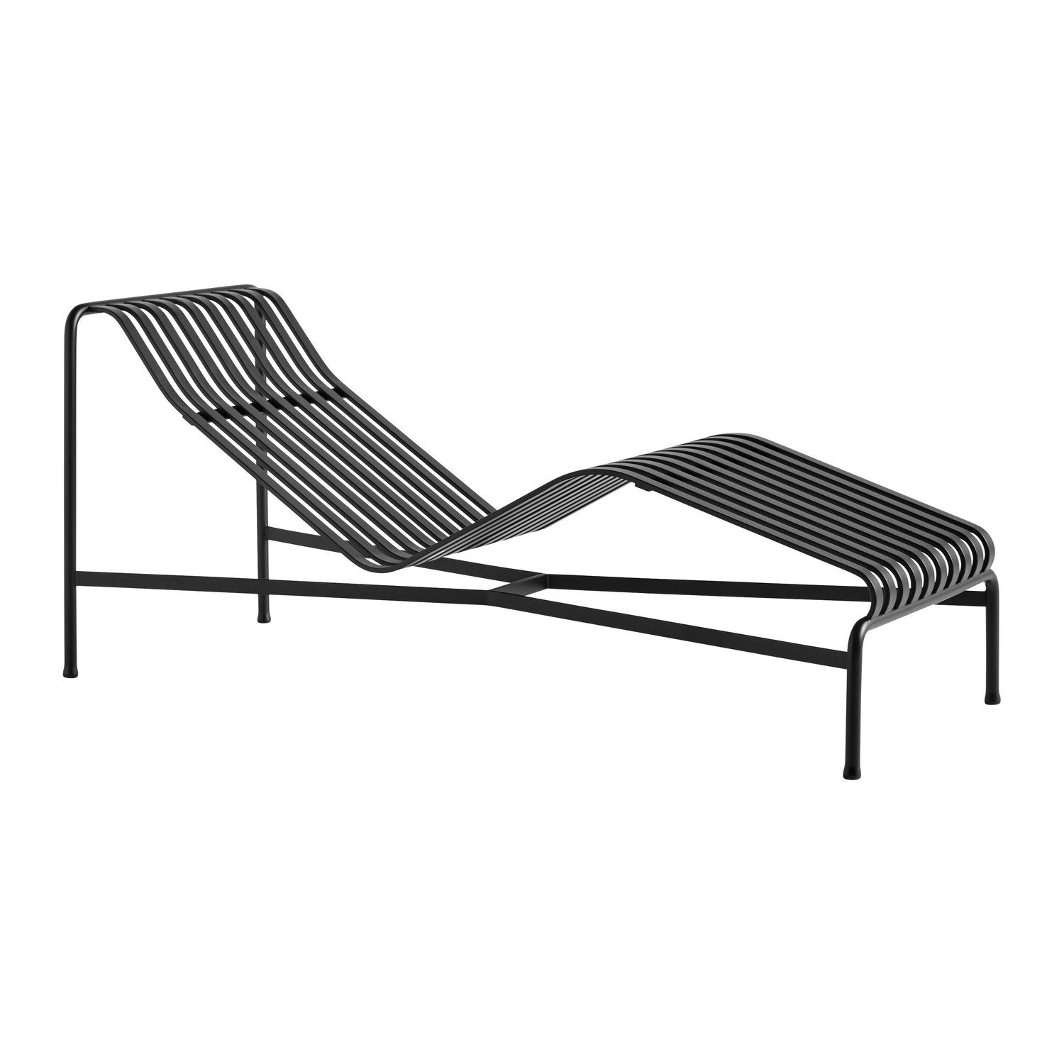 Hay - Transat fixe Palissade - Gris - Acier revêtement poudre - Designer Ronan & Erwan Bouroullec