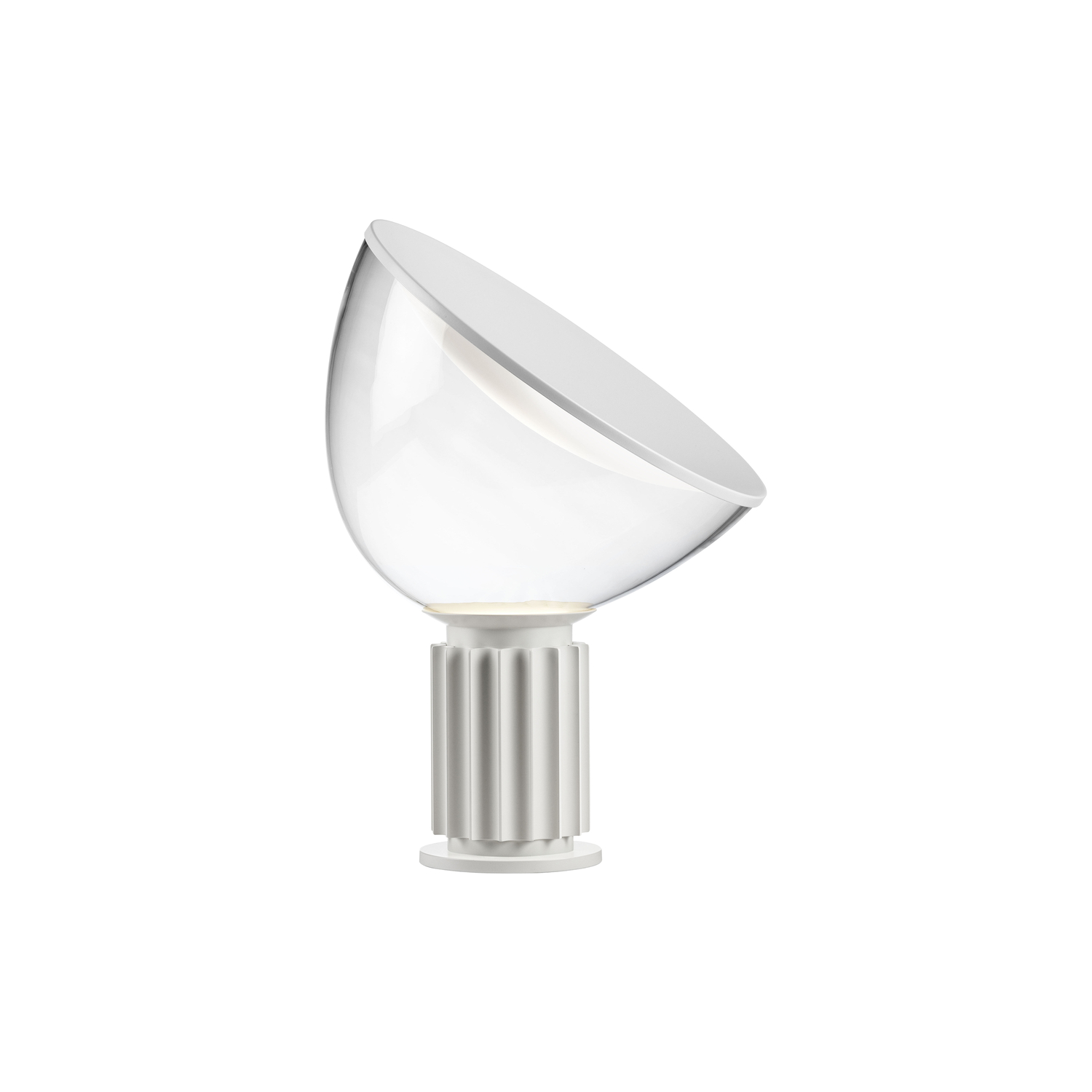 Flos - Lampe de table Taccia - Blanc - Verre soufflé - Designer Pier Giacomo Castiglioni