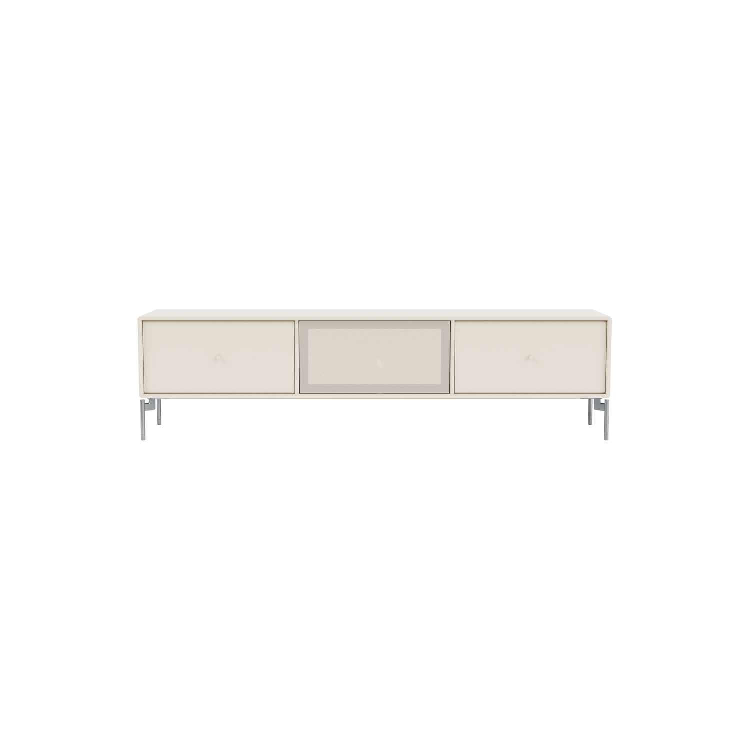 MONTANA - Mobile TV Meuble TV - Bianco - Acciaio perforato - Designer Peter J. Lassen