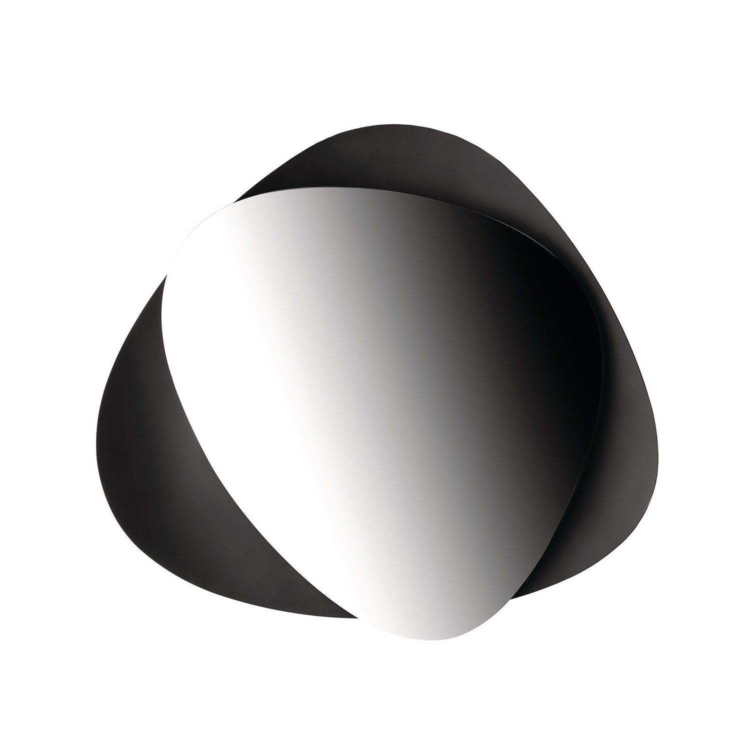 Alessi Black - Wall Mirror Colombina - Steel - Designer Doriana & Massimiliano Fuksas