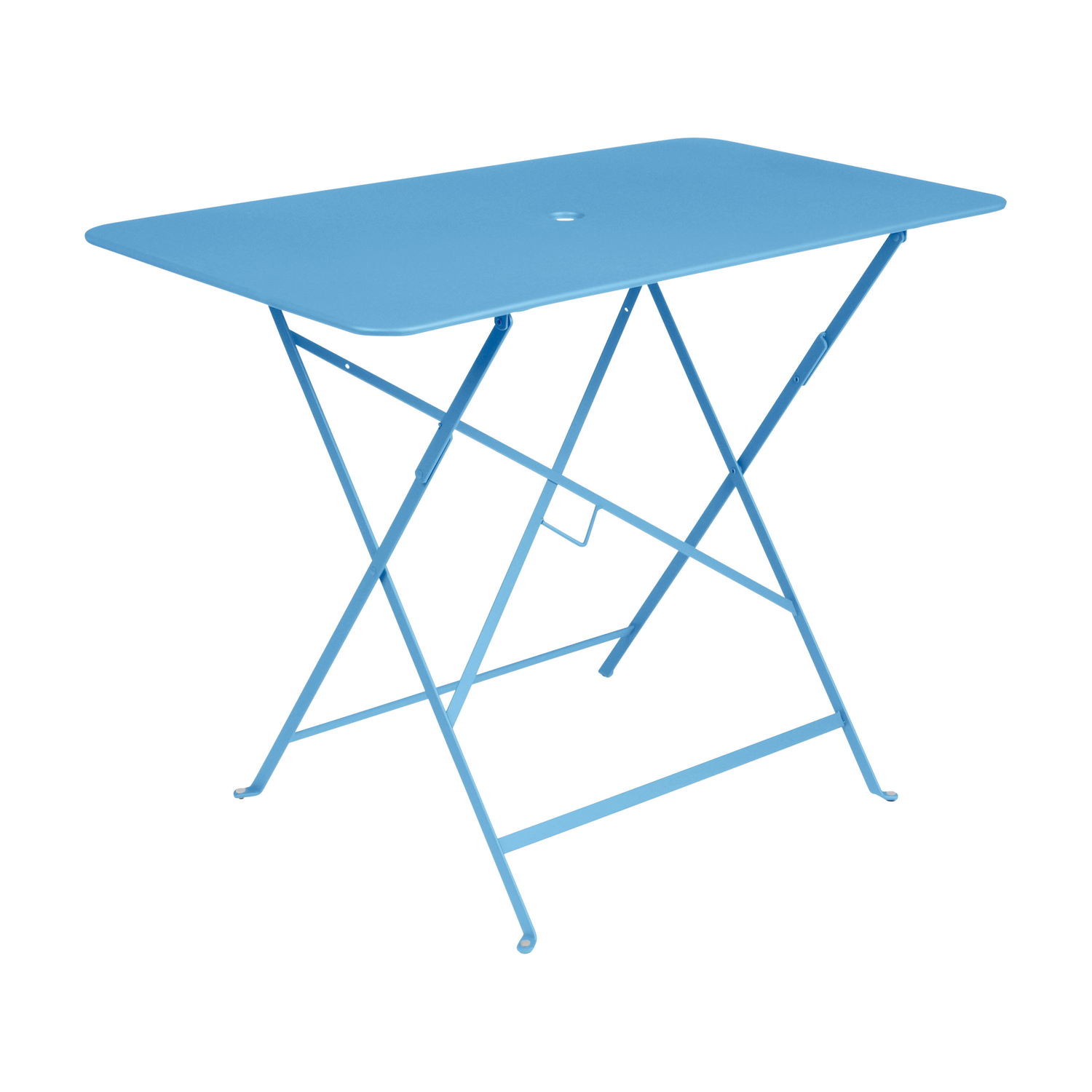 Fermob Blue - Rectangular Table Bistro - Lacquered Steel - Designer Studio