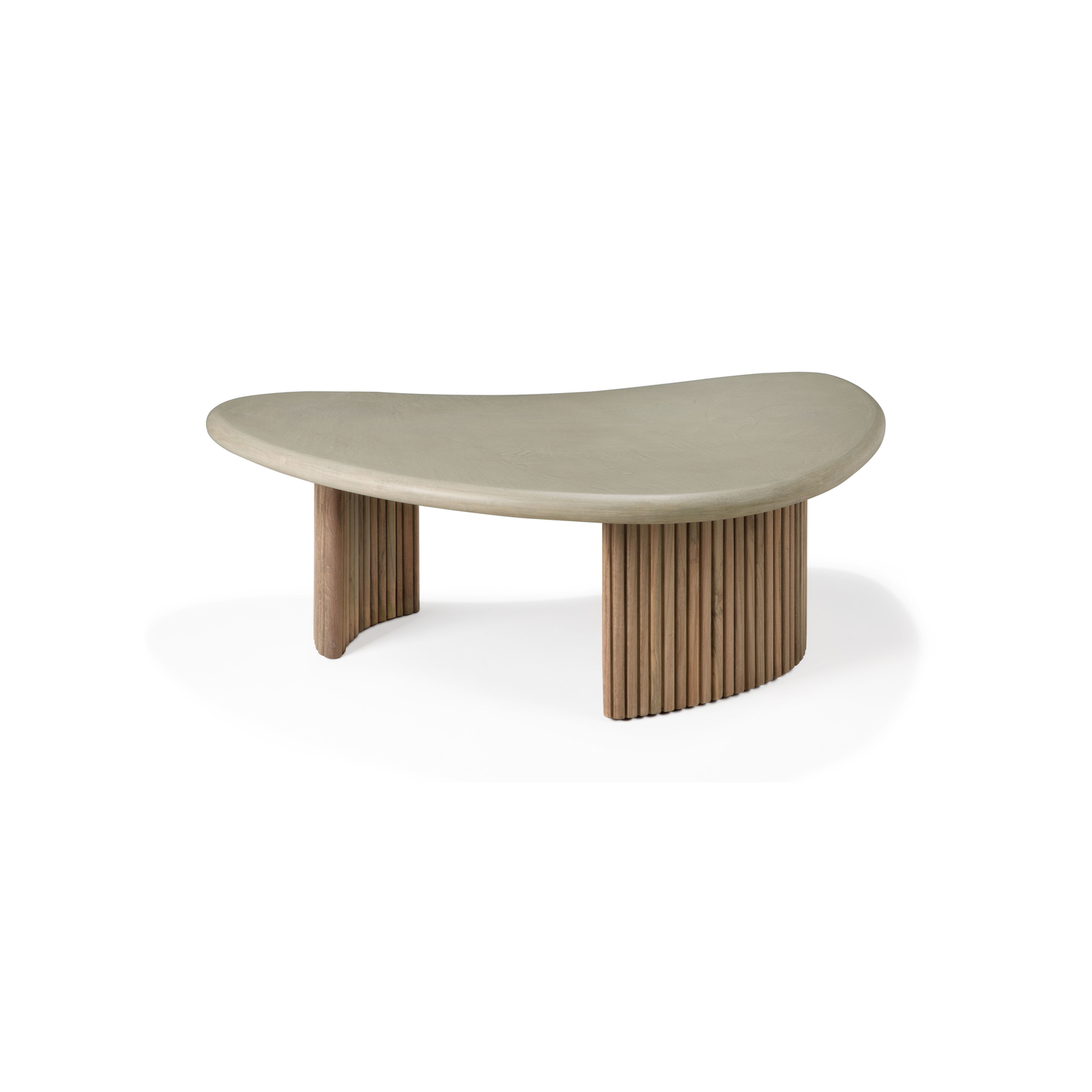 Ethnicraft Grey - Coffee Table Boomerang - Recycled Teak Wood