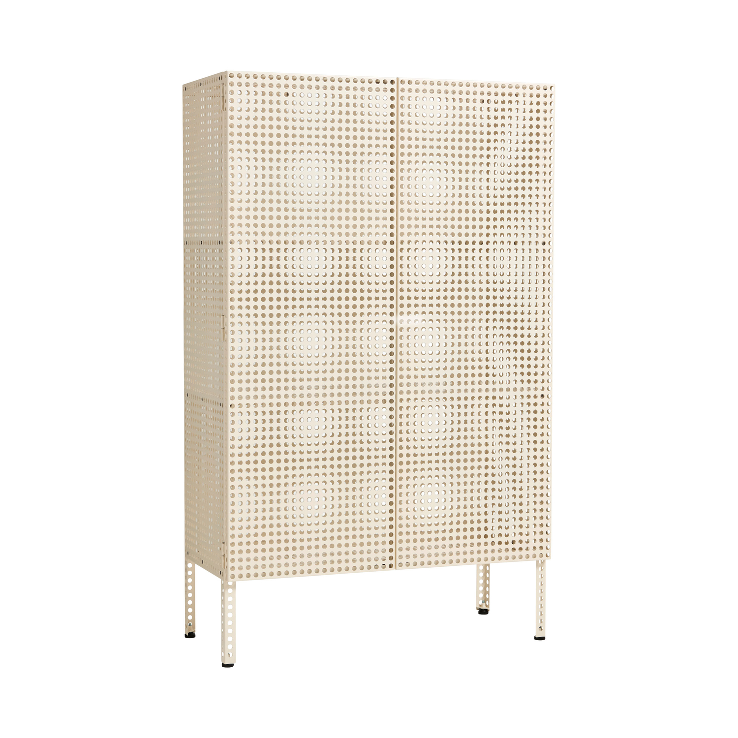 HAY Perforated Floor Cabinet - Eggshell / Large : 146.5cm Storage & Sideboards Sideboards - Image 2