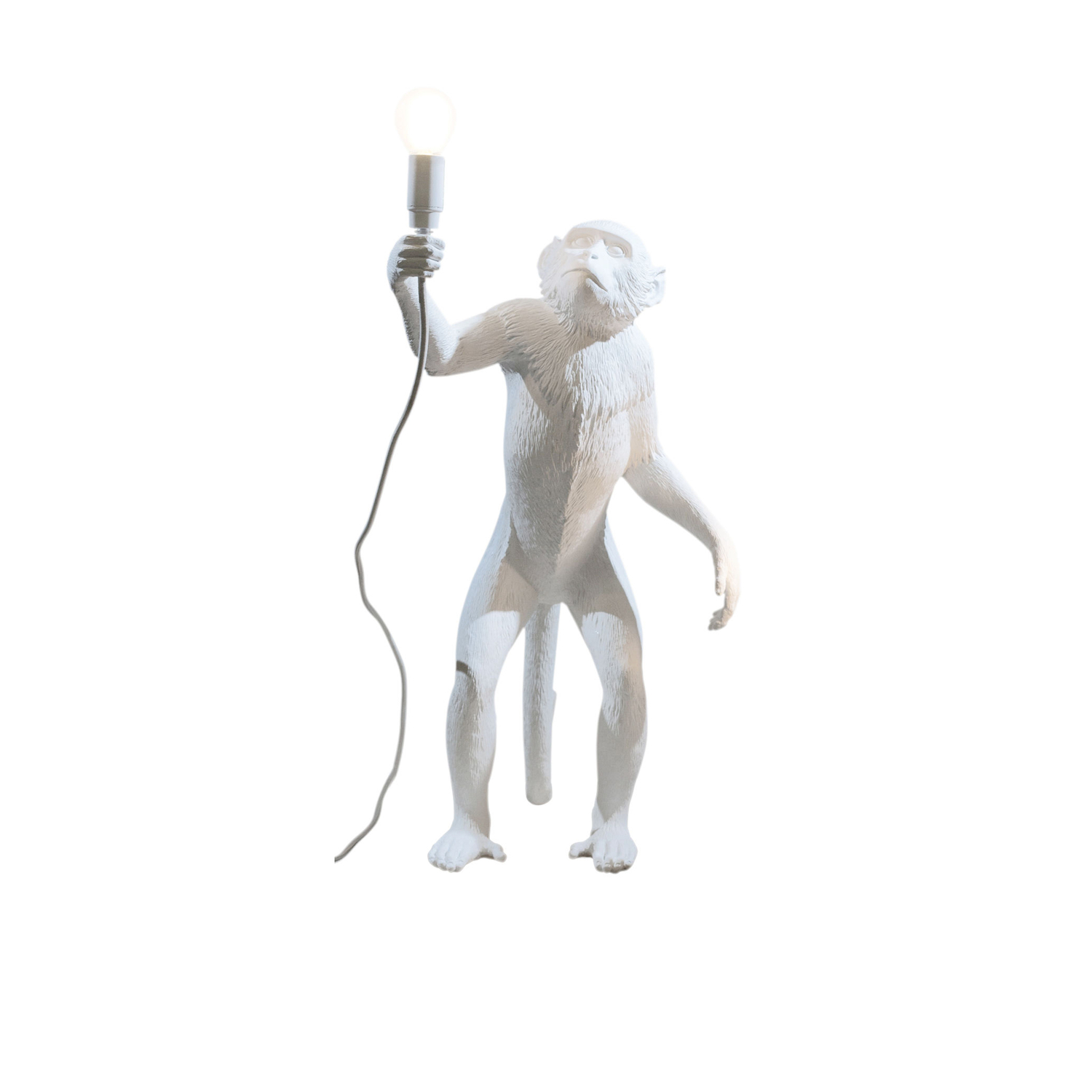Seletti Bianco Monkey Standing Lampada Da Terra - Immagine 2