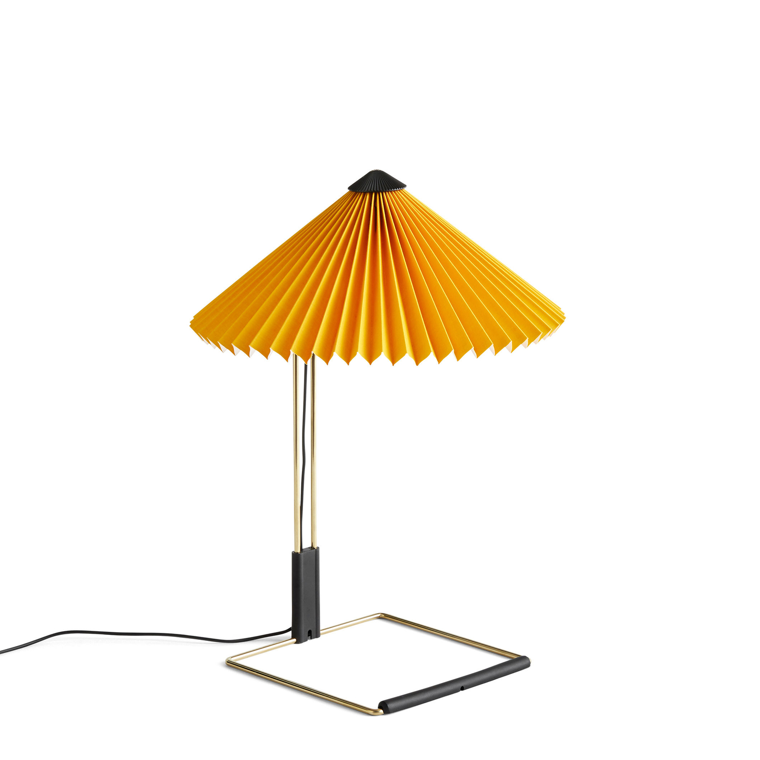 Hay Yellow - Table Lamp Matin - Pleated Cotton - Designer Inga Sempé