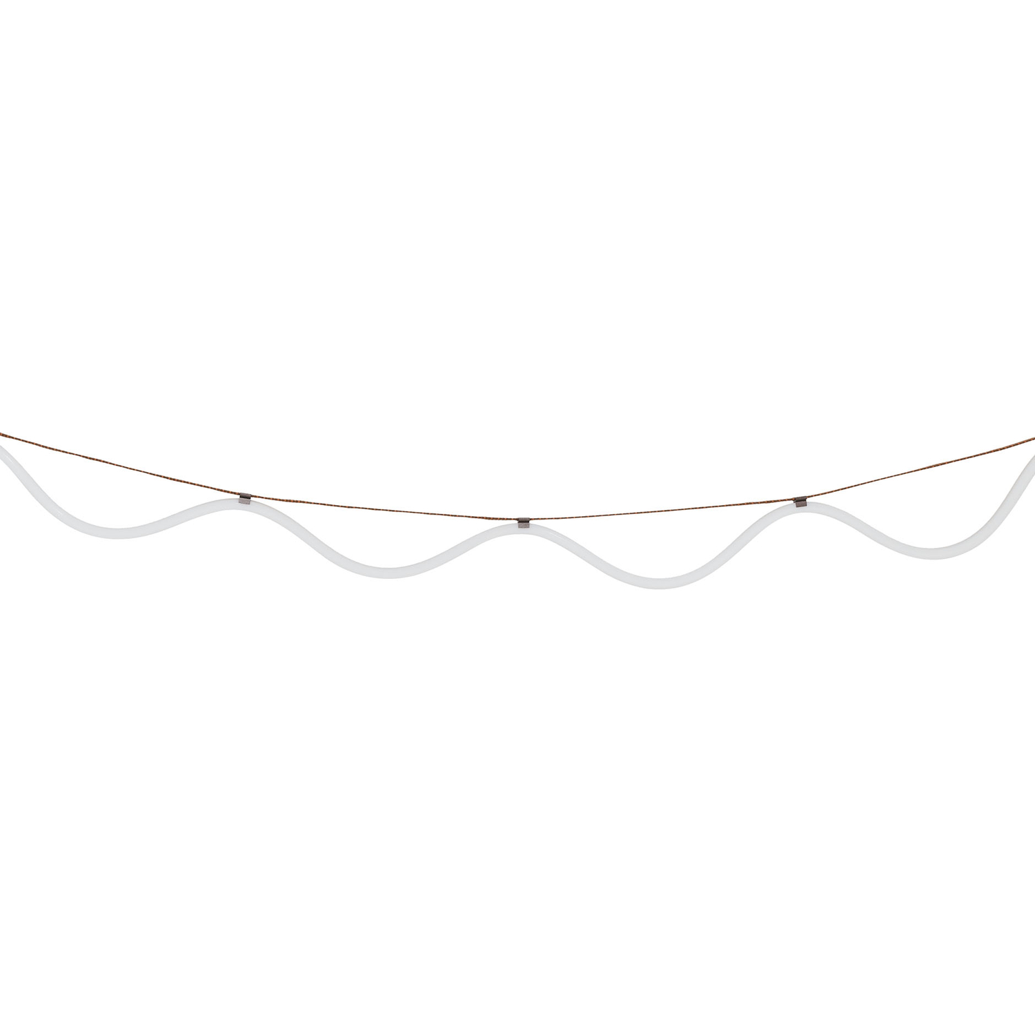 Petite Friture - Ghirlanda luminosa per l'esterno Spline - Arancione - Poliestere - Designer David Derksen