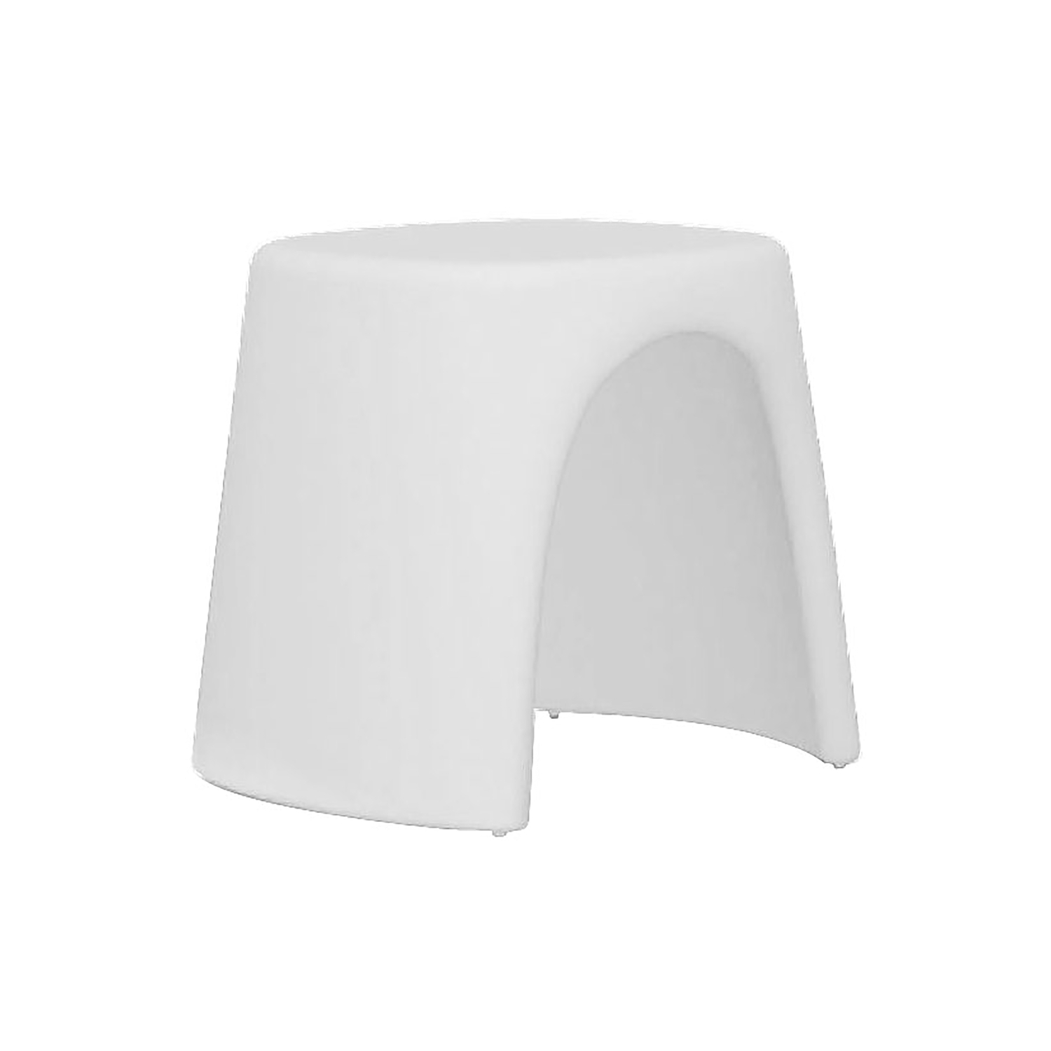 Slide White - Stackable Stool Amélie - Polythene - Designer Italo Pertichini