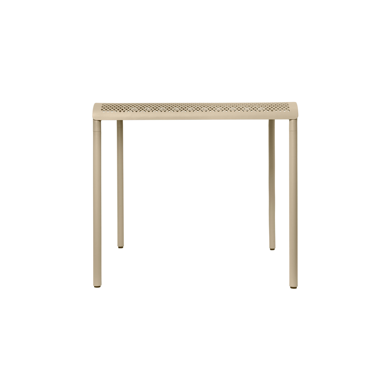 Ferm Living - Quadratischer Tisch Dapple - Beige - Verzinkter, Pulverbeschichteter Stahl - Designer Says Who