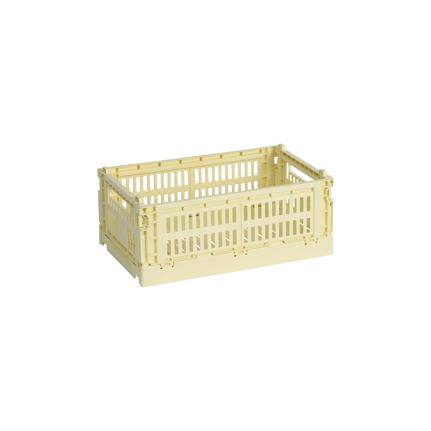 Hay - Basket Colour Crate - Yellow - Recycled Polypropylene - Designer Hay Studio