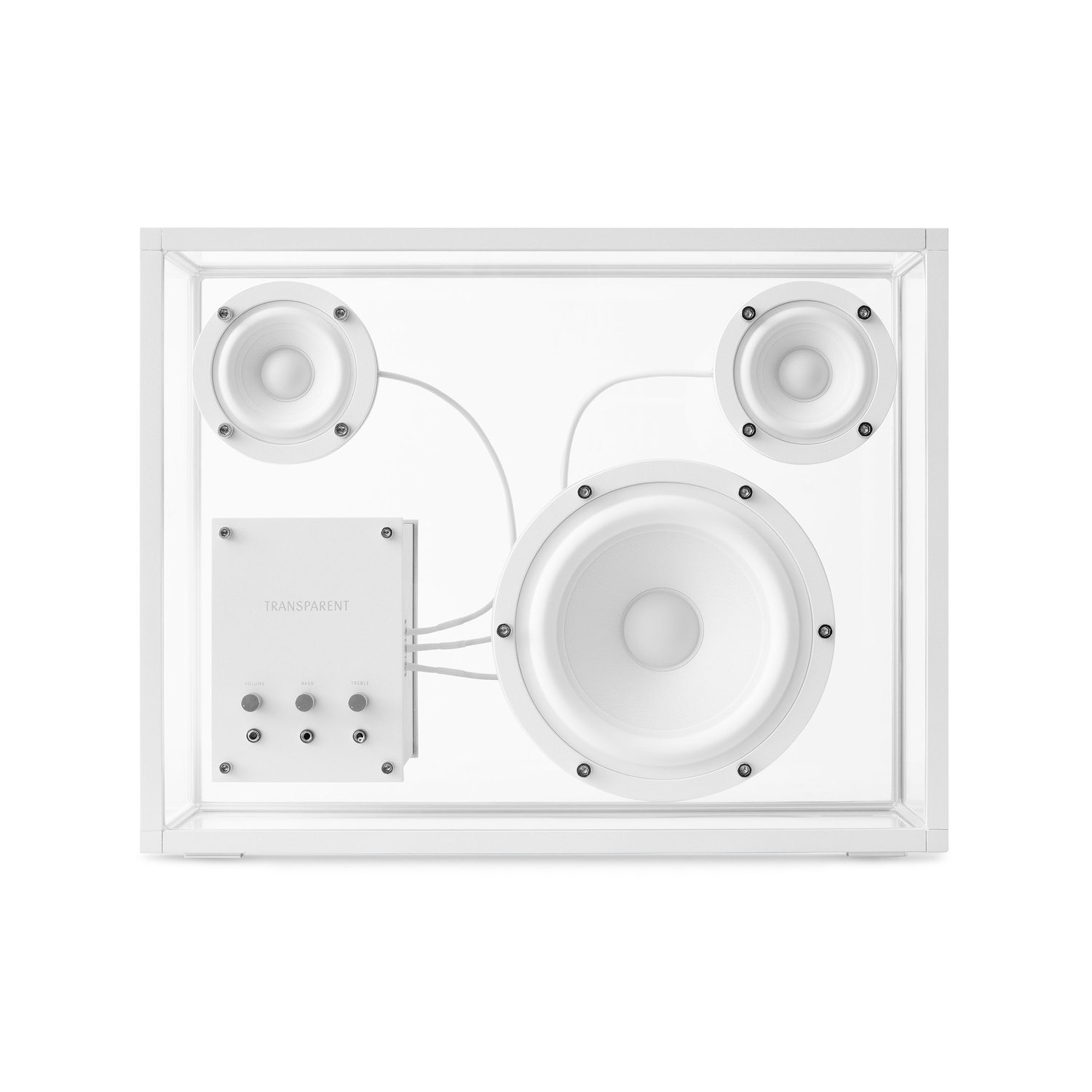 Transparent Speaker White - Speaker Transparent - Aluminium - Designer Studio People People