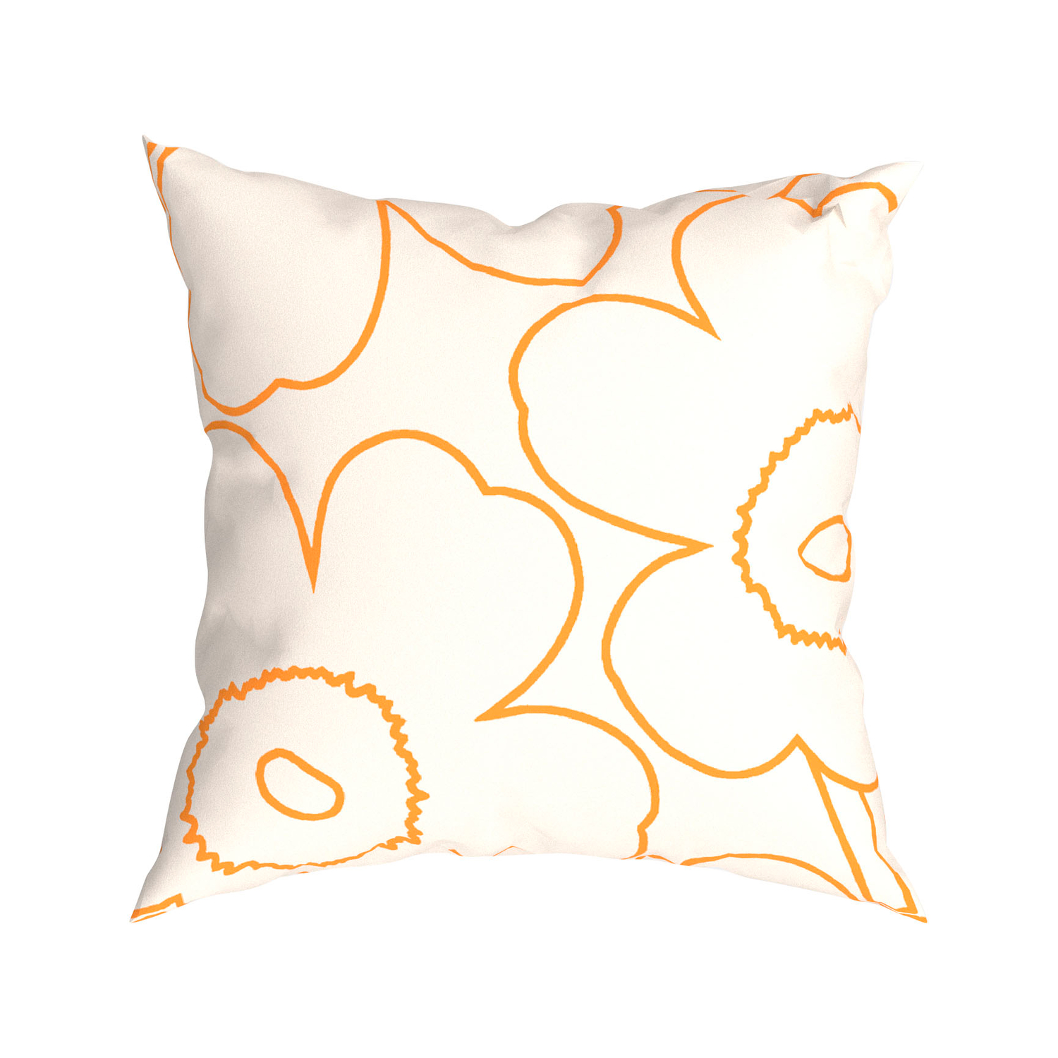 Marimekko White - Cushion Cover Unikko - Organic Cotton - Designer Maija Isola
