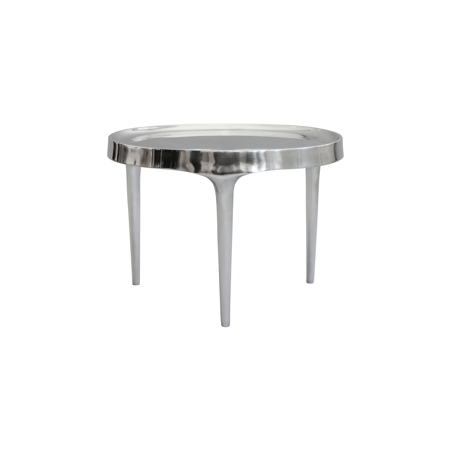 101 Copenhagen - Coffee Table Phantom - Silver - Moulded Aluminium - Designer Tommy Hyldahl