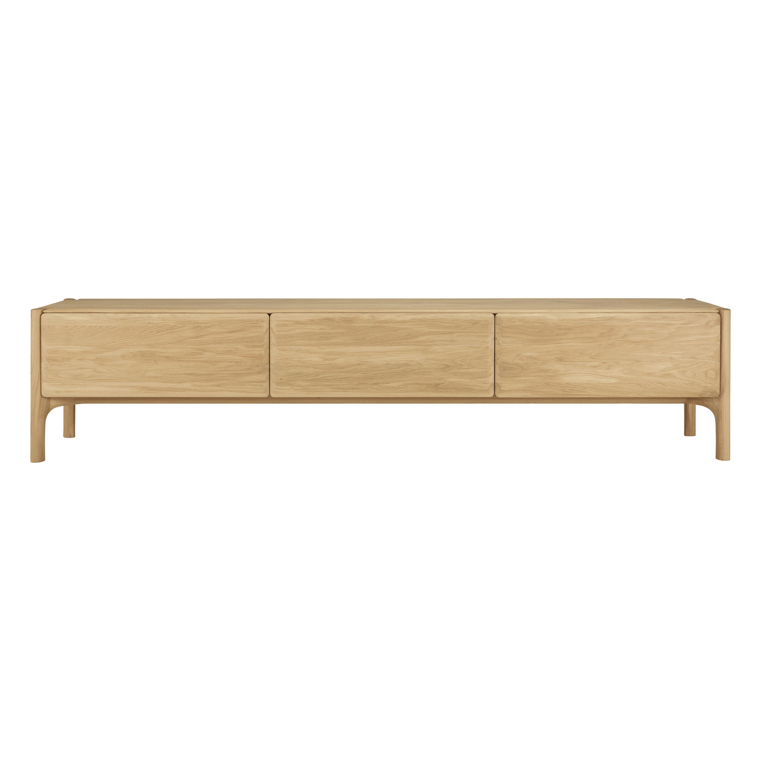 Ethnicraft - Tv Unit Pi - Natural Wood - Oiled Solid Oak - Designer Alain Van Havre