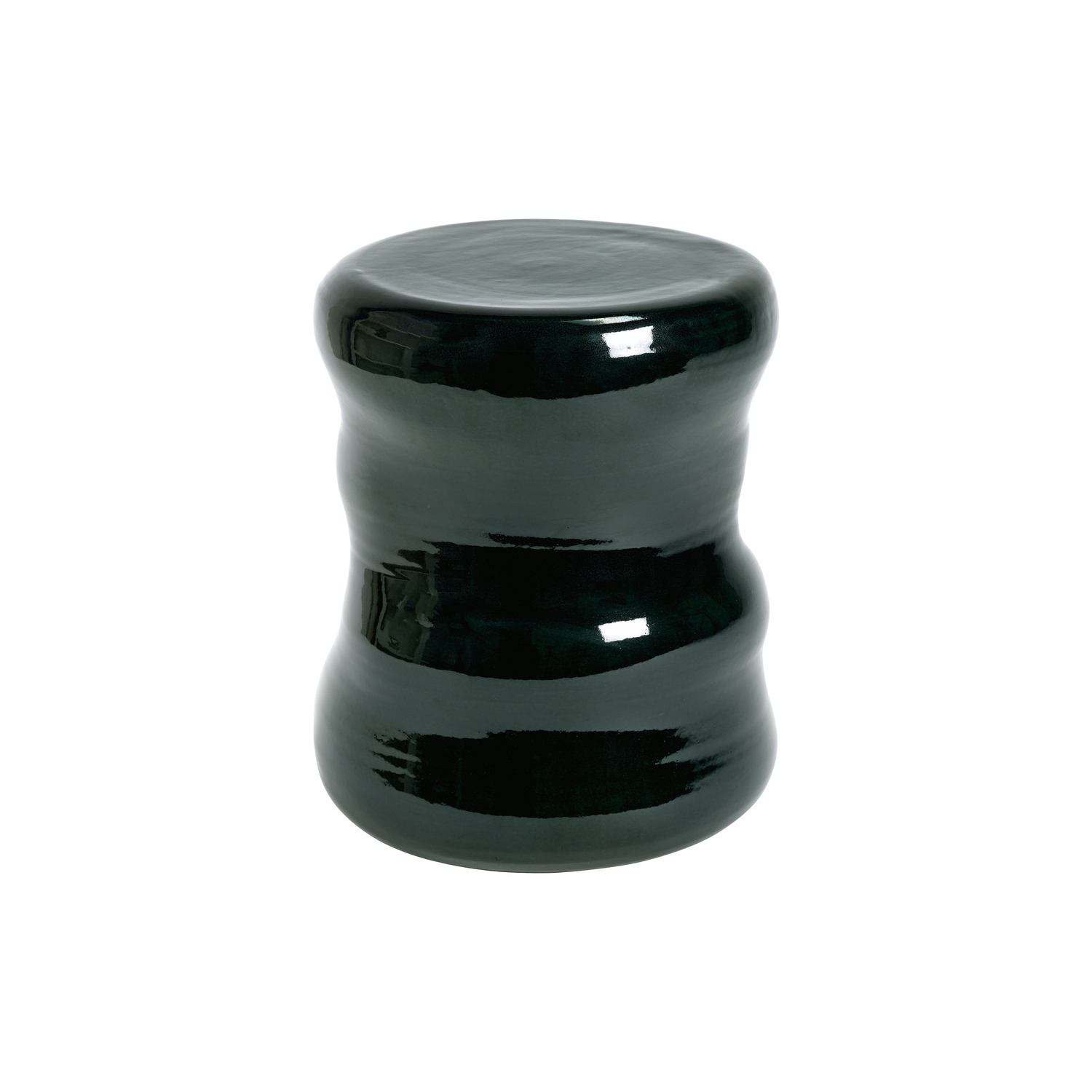 Serax Green - Stool Pawn - Enamled Terracotta - Designer Marie Michielssen