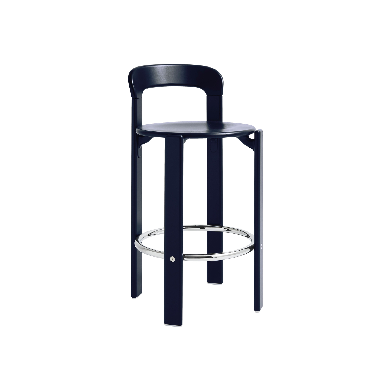 Hay Blue - Bar Stool Rey - Beechwood Plywood - Designer Bruno Rey