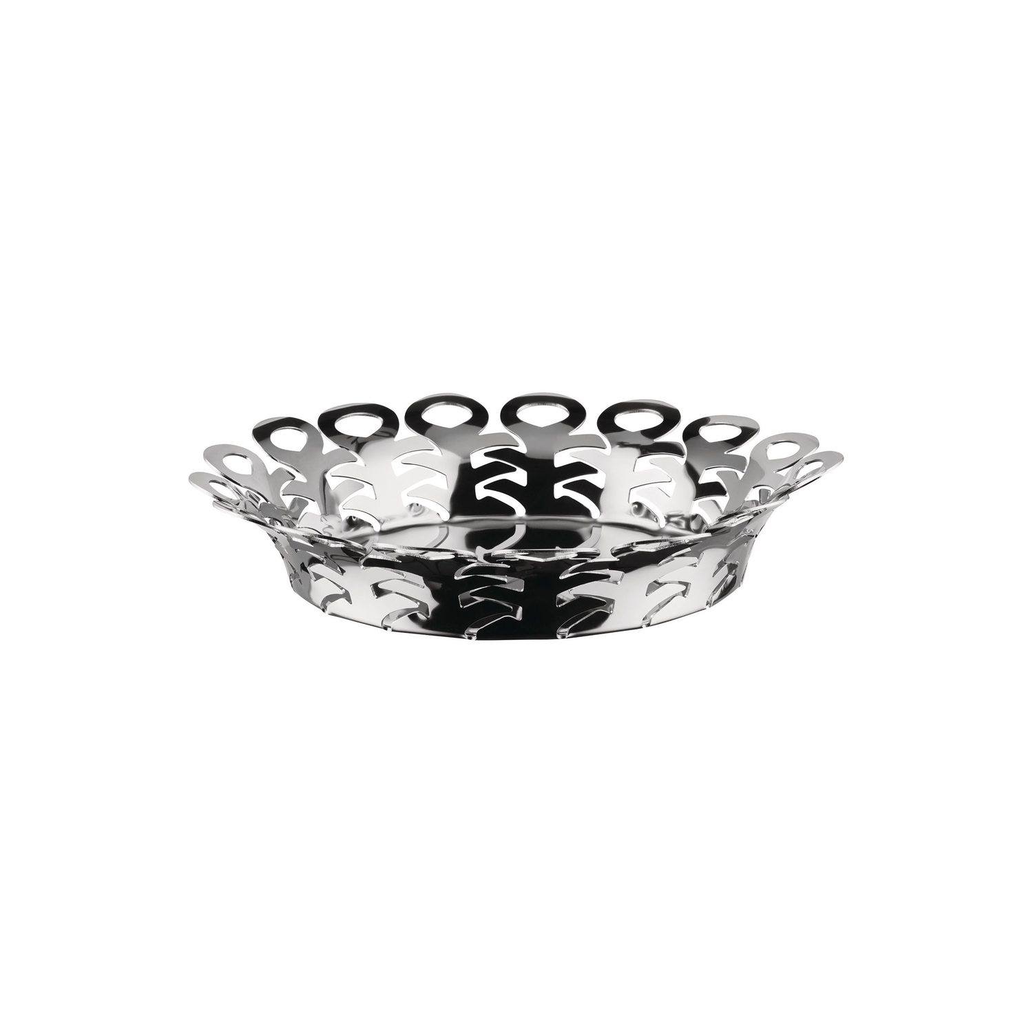 Alessi - Korb Vimini - Silber - Polierter Rostfreier Stahl - Designer Donia Maaoui