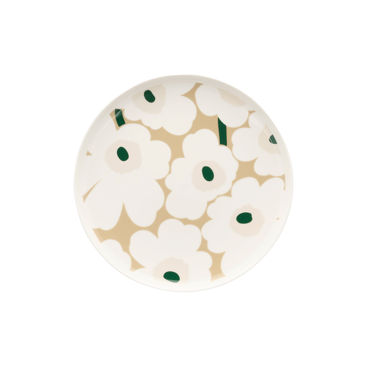 Marimekko - Assiette Unikko - Beige - Grès - Designer Maija Isola