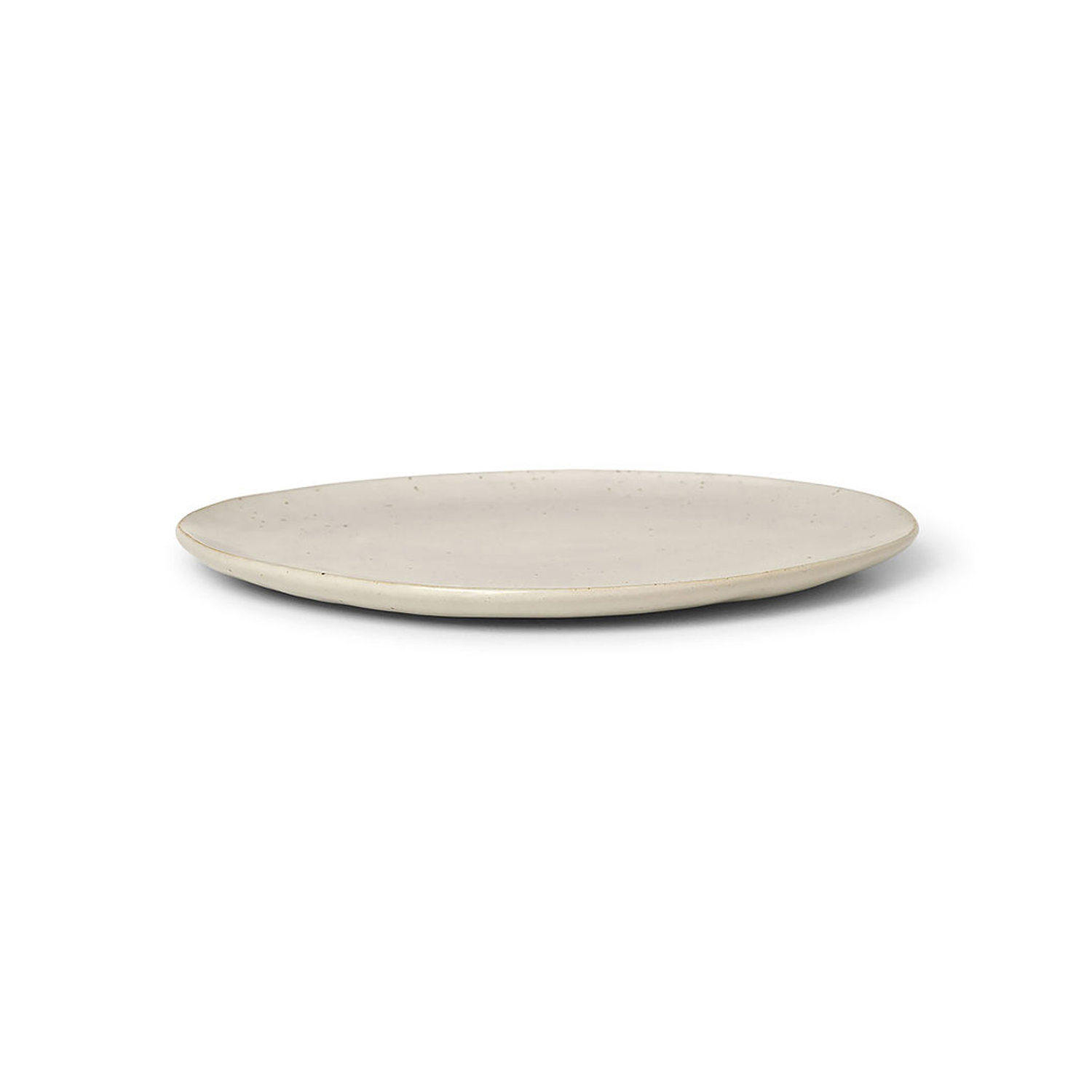 Ferm Living White - Dessert Plate Flow - Enamelled China