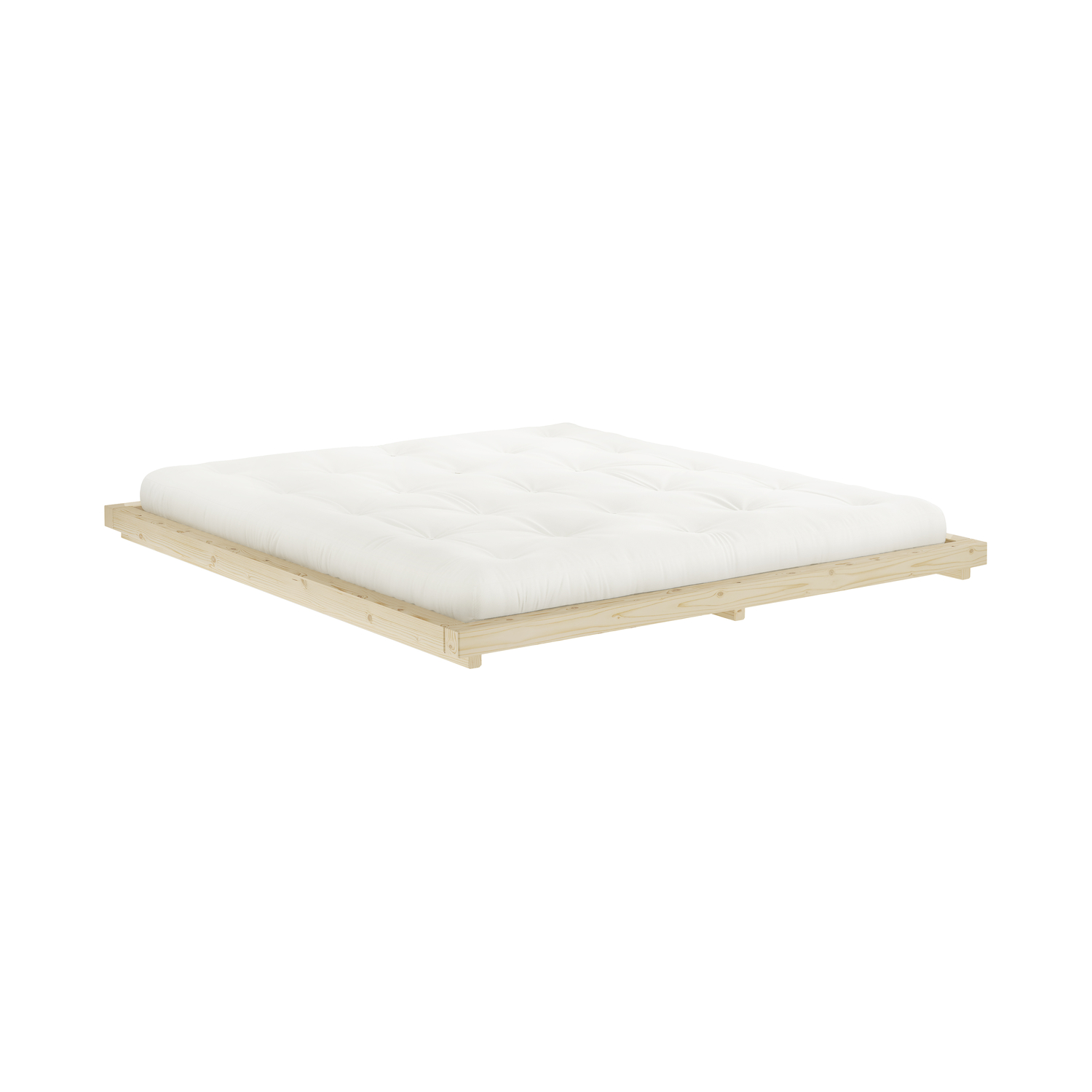 KARUP - Double bed Dock - Natural wood - FSC-certified solid pine