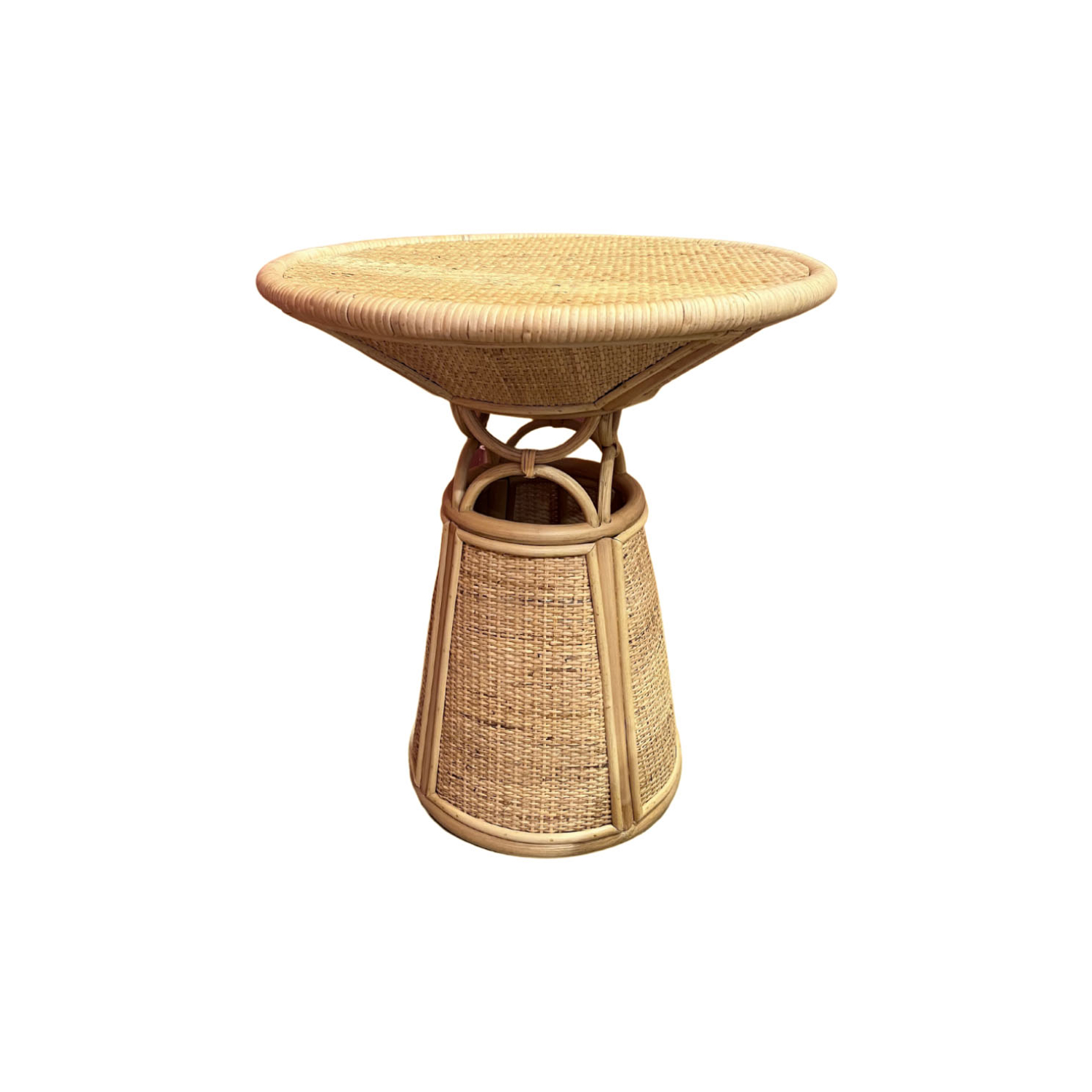 POPUS EDITIONS - End table TOFFEE - Beige - Rattan