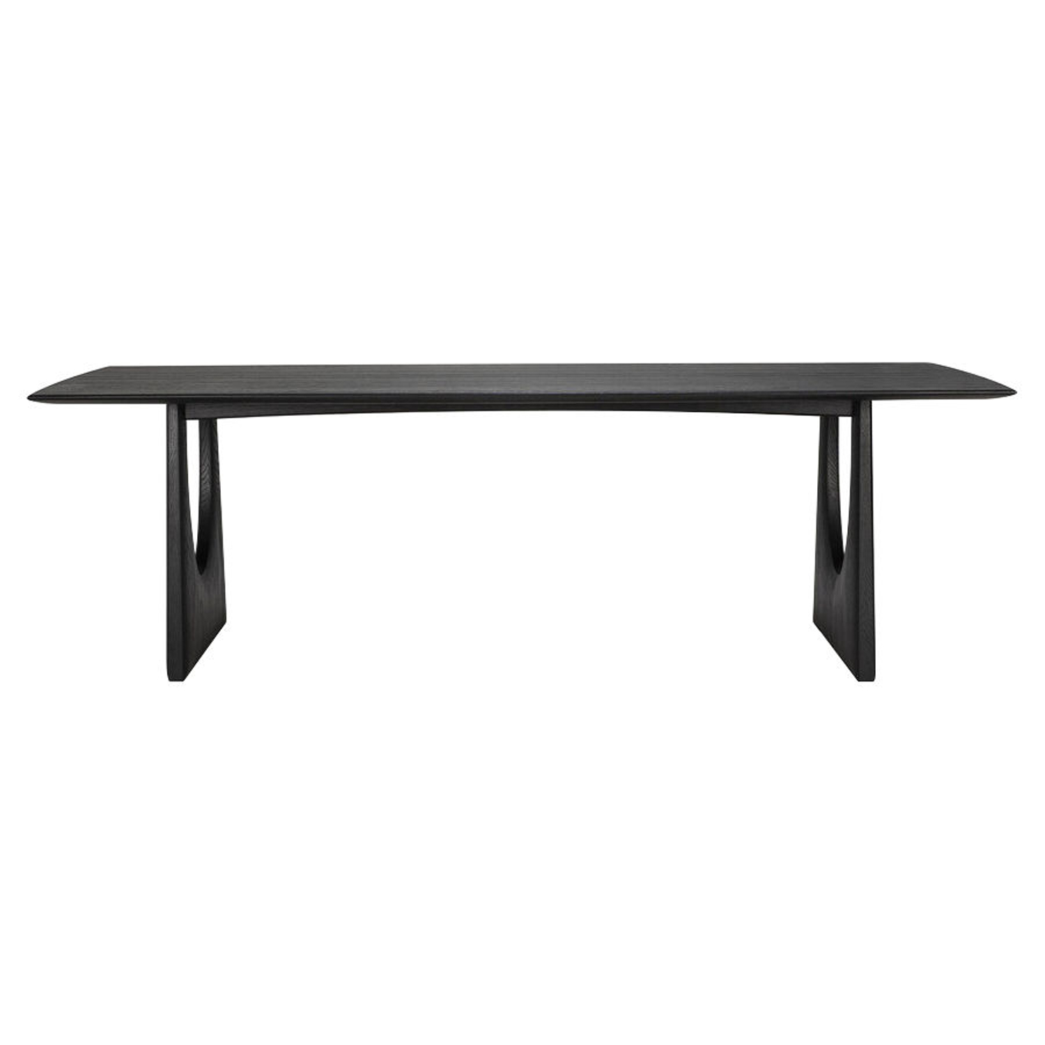 Ethnicraft Black - Rectangular Table Geometric - Tinted Oak Wood - Designer Alain Van Havre