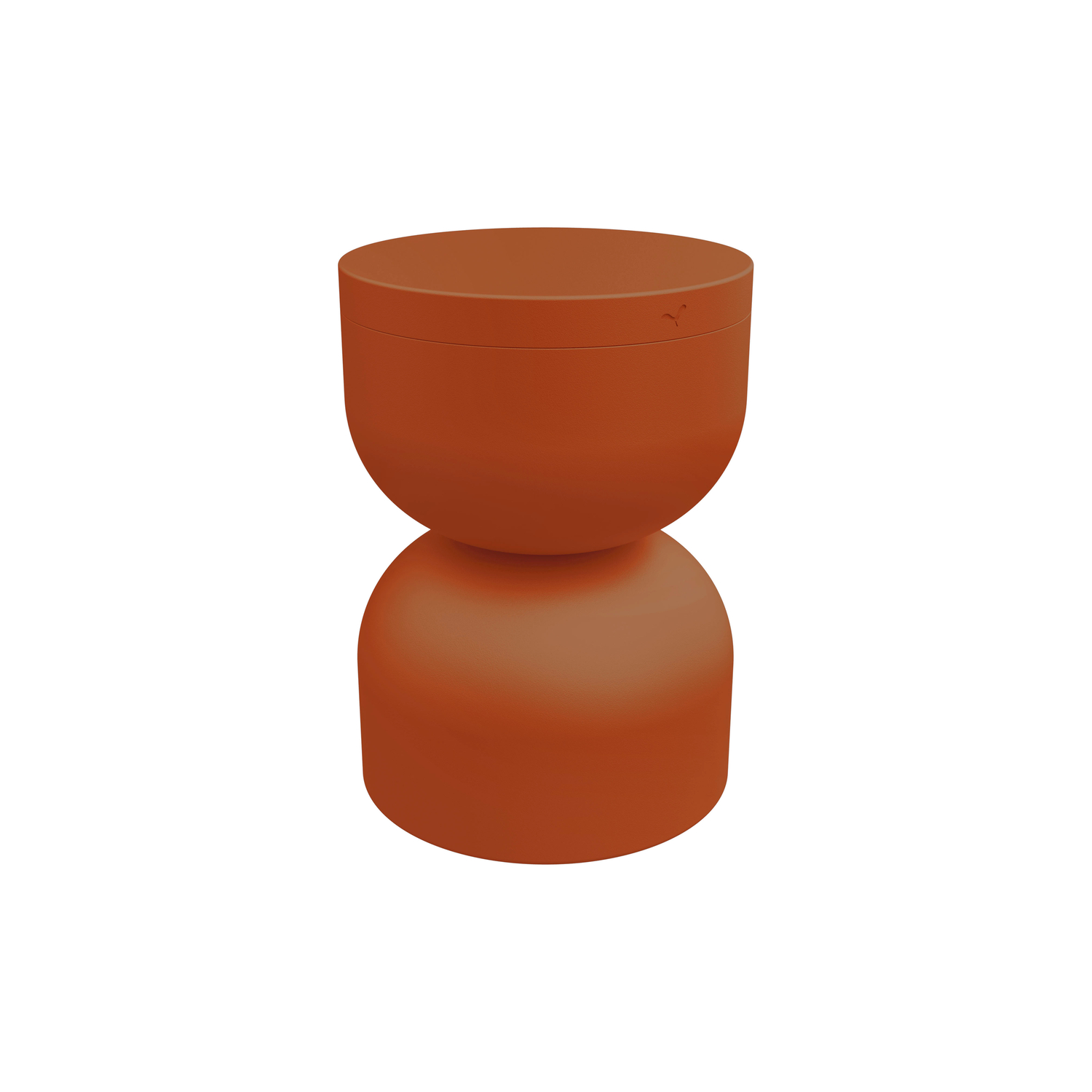 Fermob Orange - Stool Piapolo - Aluminium - Designer Tristan Lohner