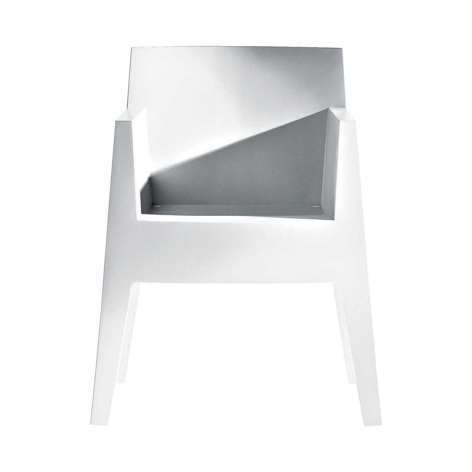 Driade - Poltrona impilabile Toy - Bianco - Polipropilene - Designer Philippe Starck