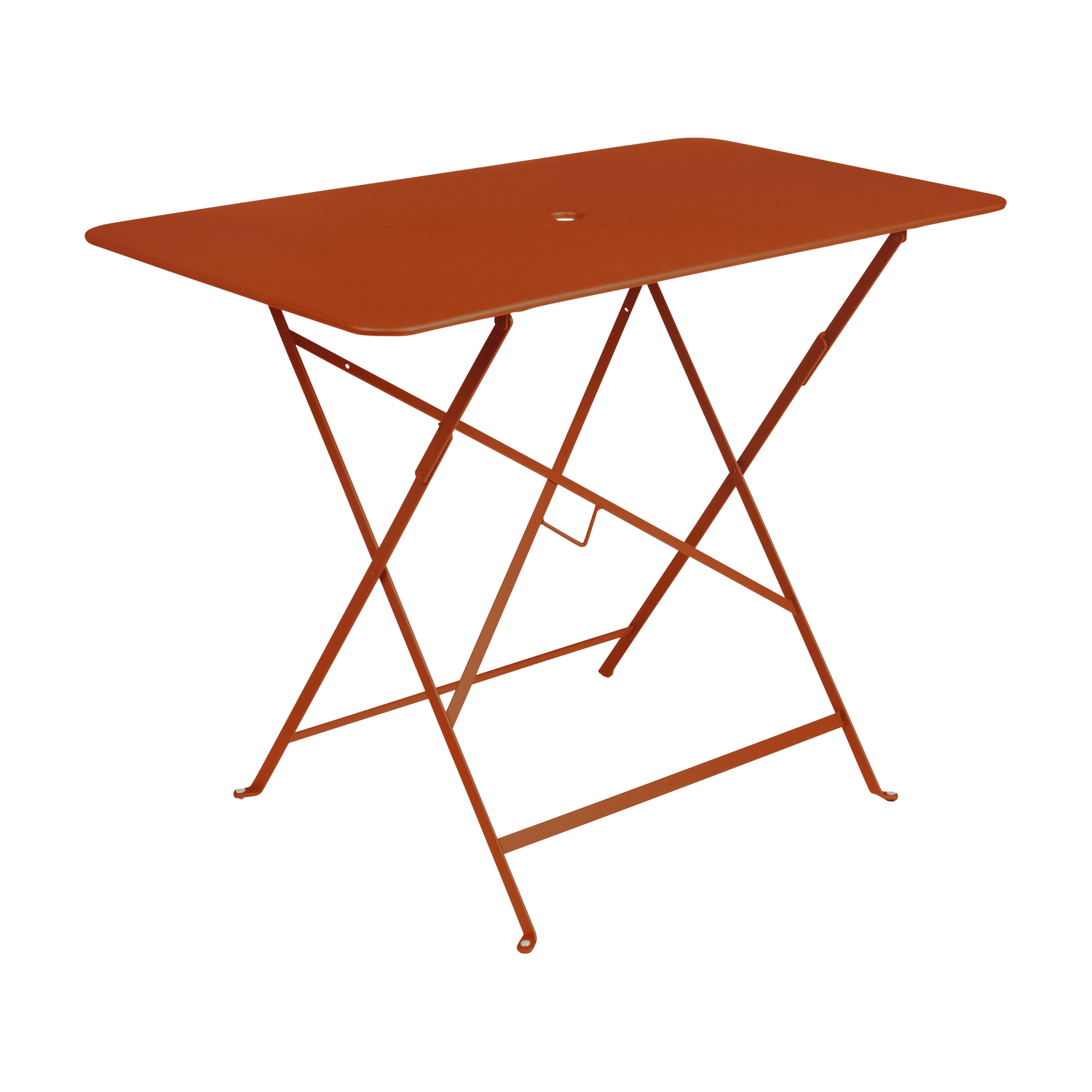 Fermob Orange - Rectangular Table Bistro - Lacquered Steel - Designer Studio