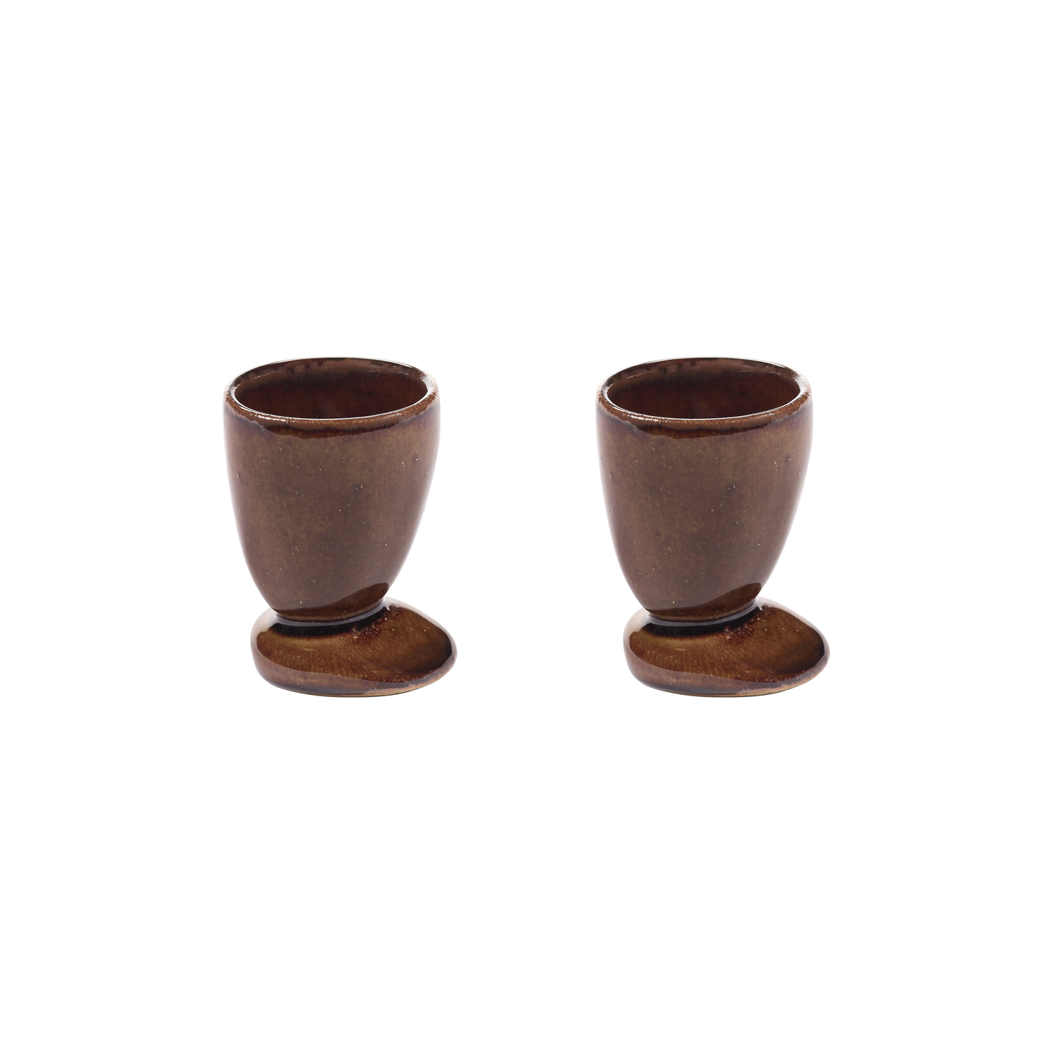 Serax Brown - Set Of 2 Out Of Lines - Enamelled Sandstone - Designer Uncharted