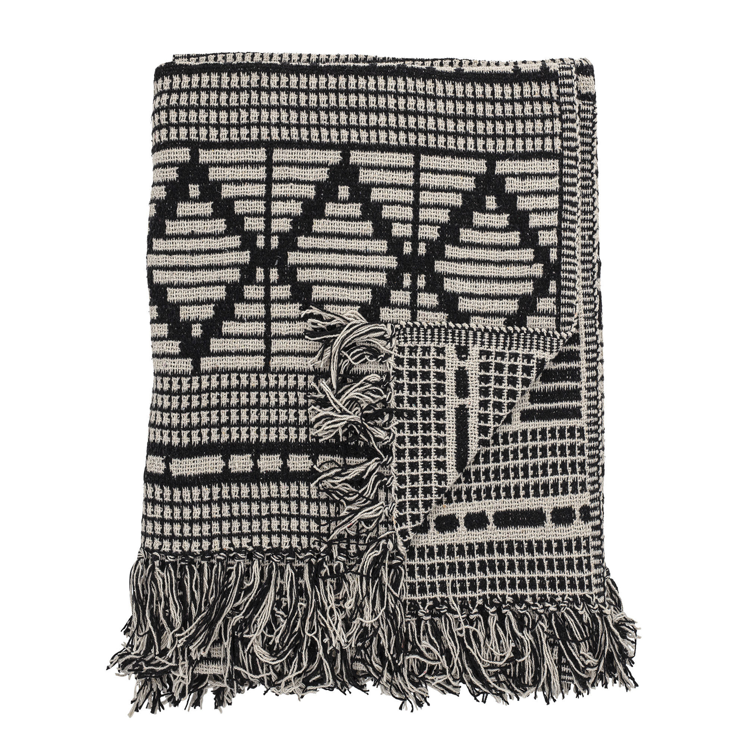 Bloomingville Black - Plaid Plaids - Recycled Cotton