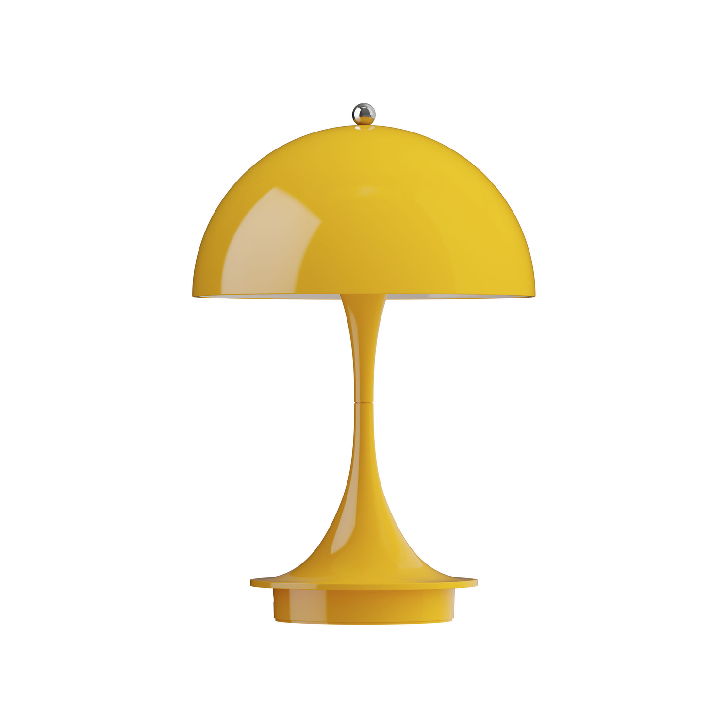 Louis Poulsen Yellow - Wireless Rechargeable Lamp Panthella - Polycarbonate - Designer Verner Panton