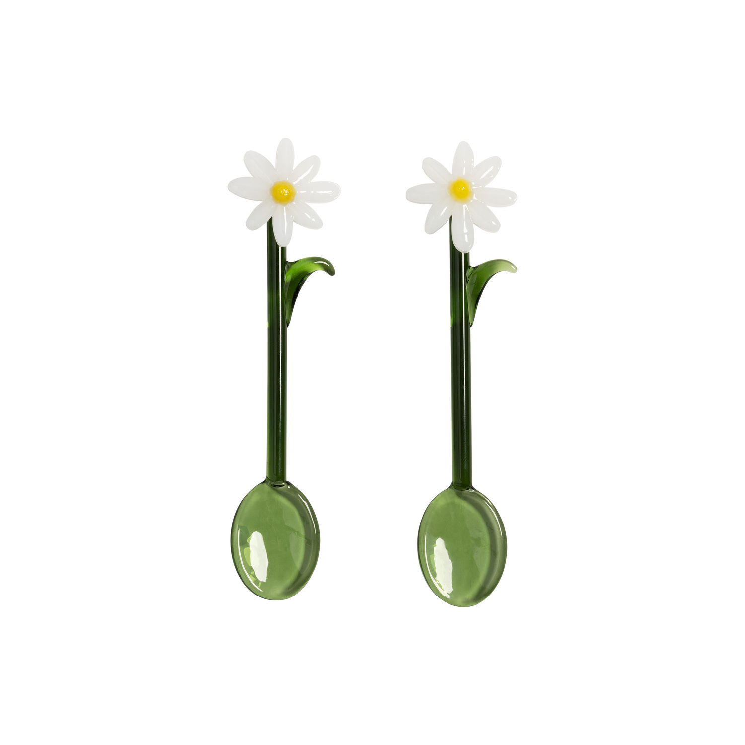 Klevering Green & - Set Of 2 - L 13.5 Cm Flora - Borosilicated Glass
