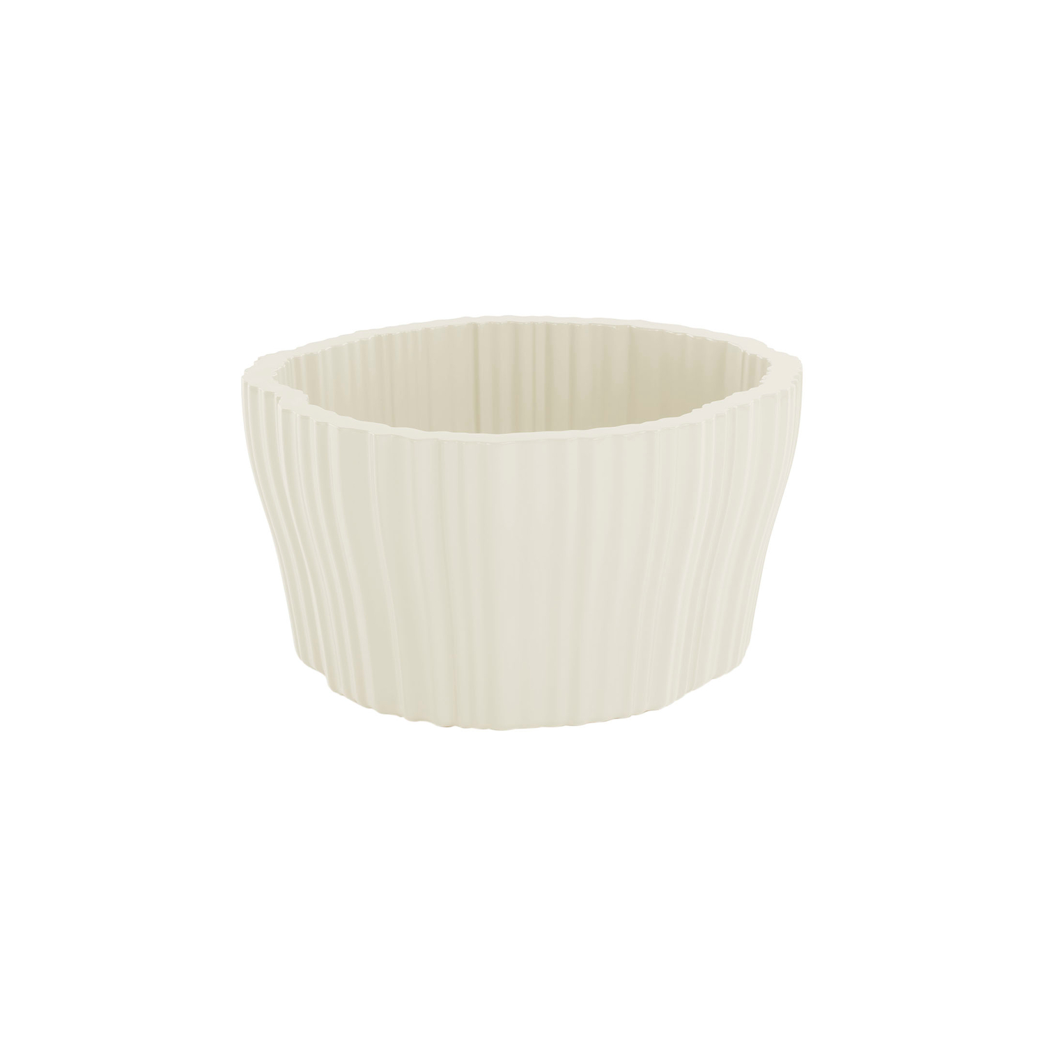 Kartell White - Flower-Pot Holder Corteza - Recycle Polyethylene - Designer Patricia Urquiola