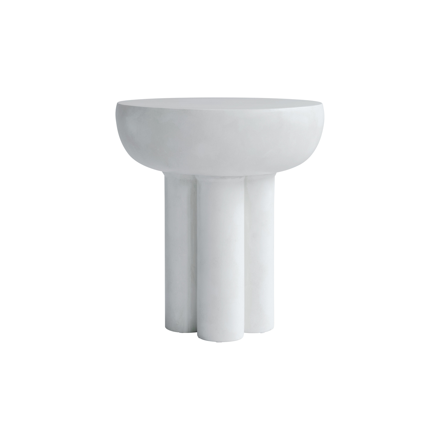 101 COPENHAGEN - Table d'appoint Crown - Blanc - Béton fibré - Designer Tommy Hyldahl