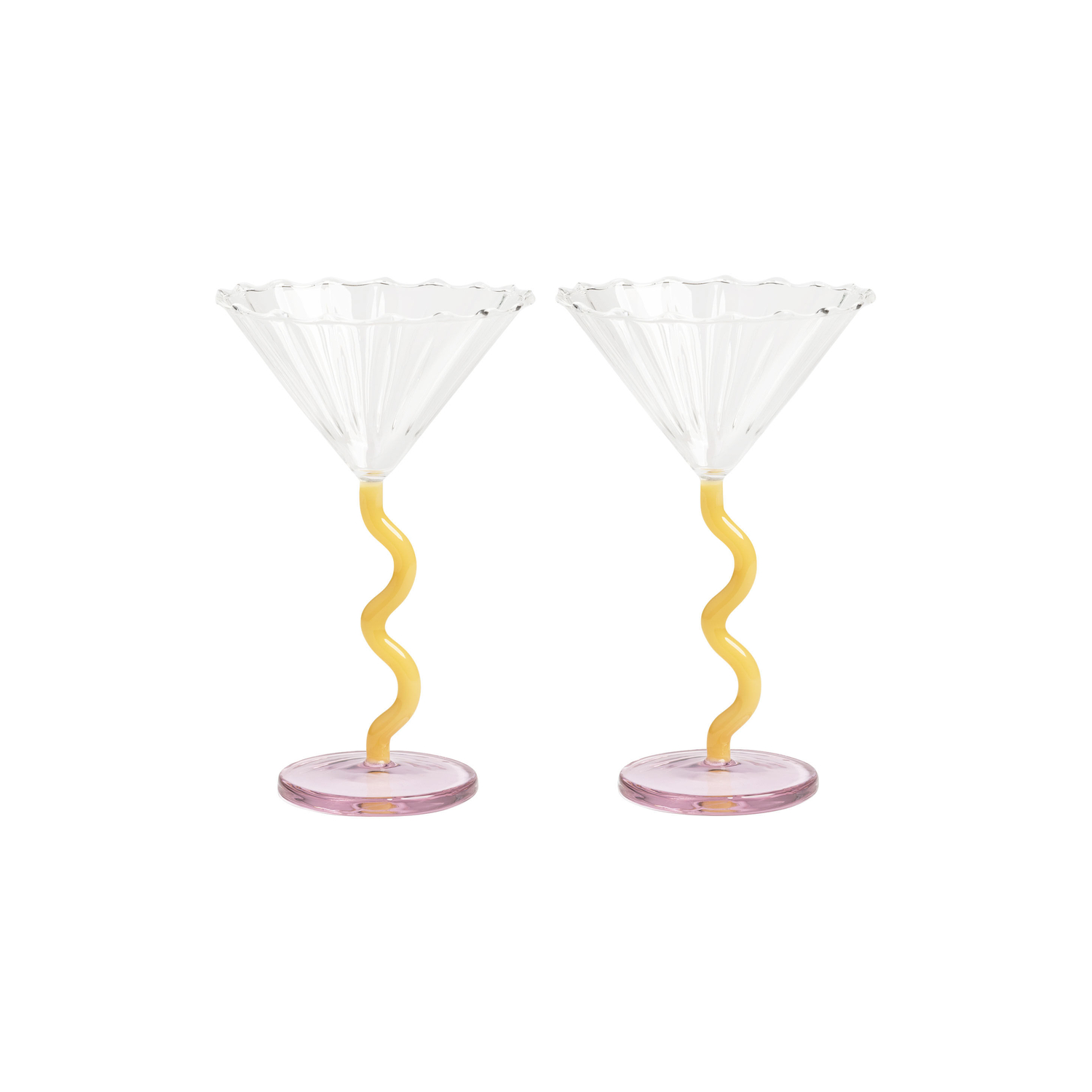 Klevering & - Set Of 2 - 15 Cl Marin - Multicoloured - Glass