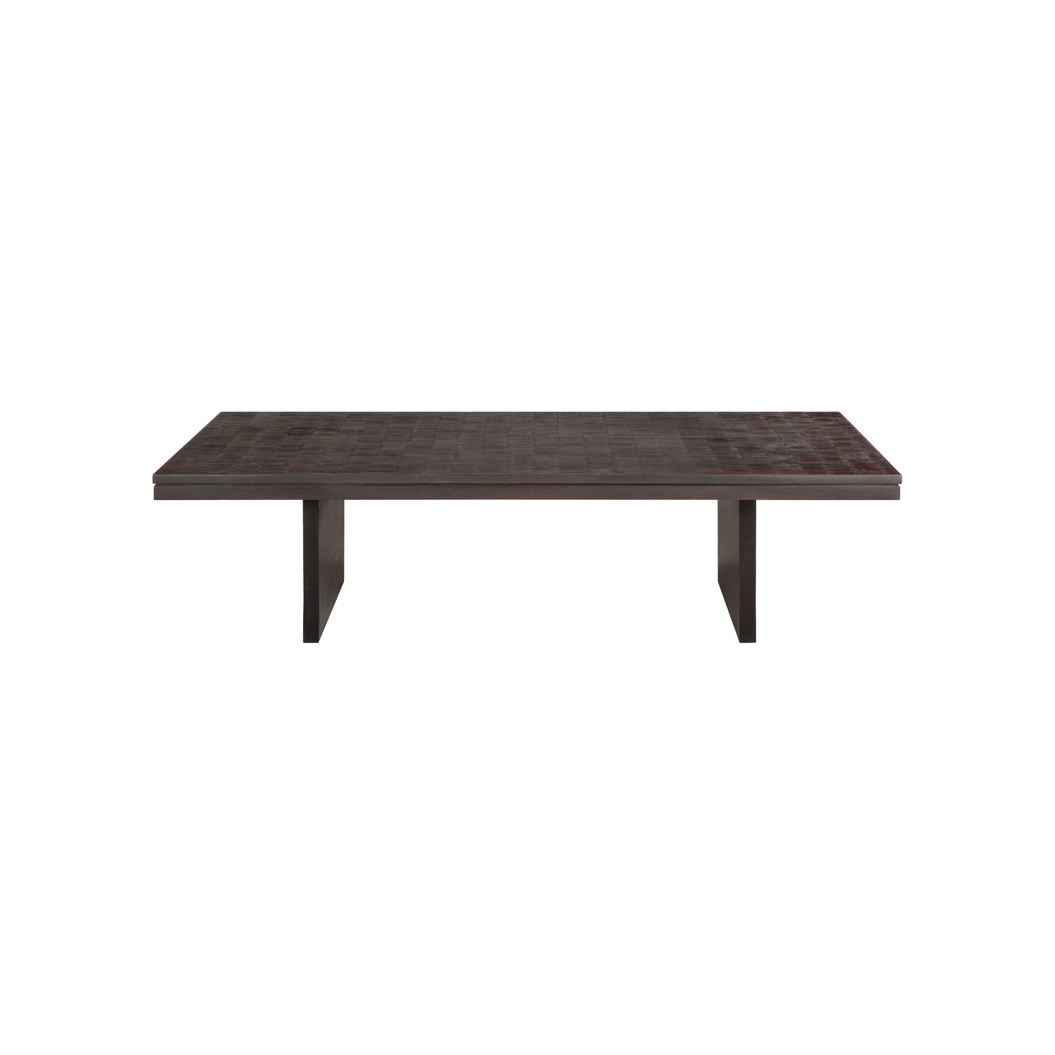Ethnicraft Black - Coffee Table Grooves - Solid Teak