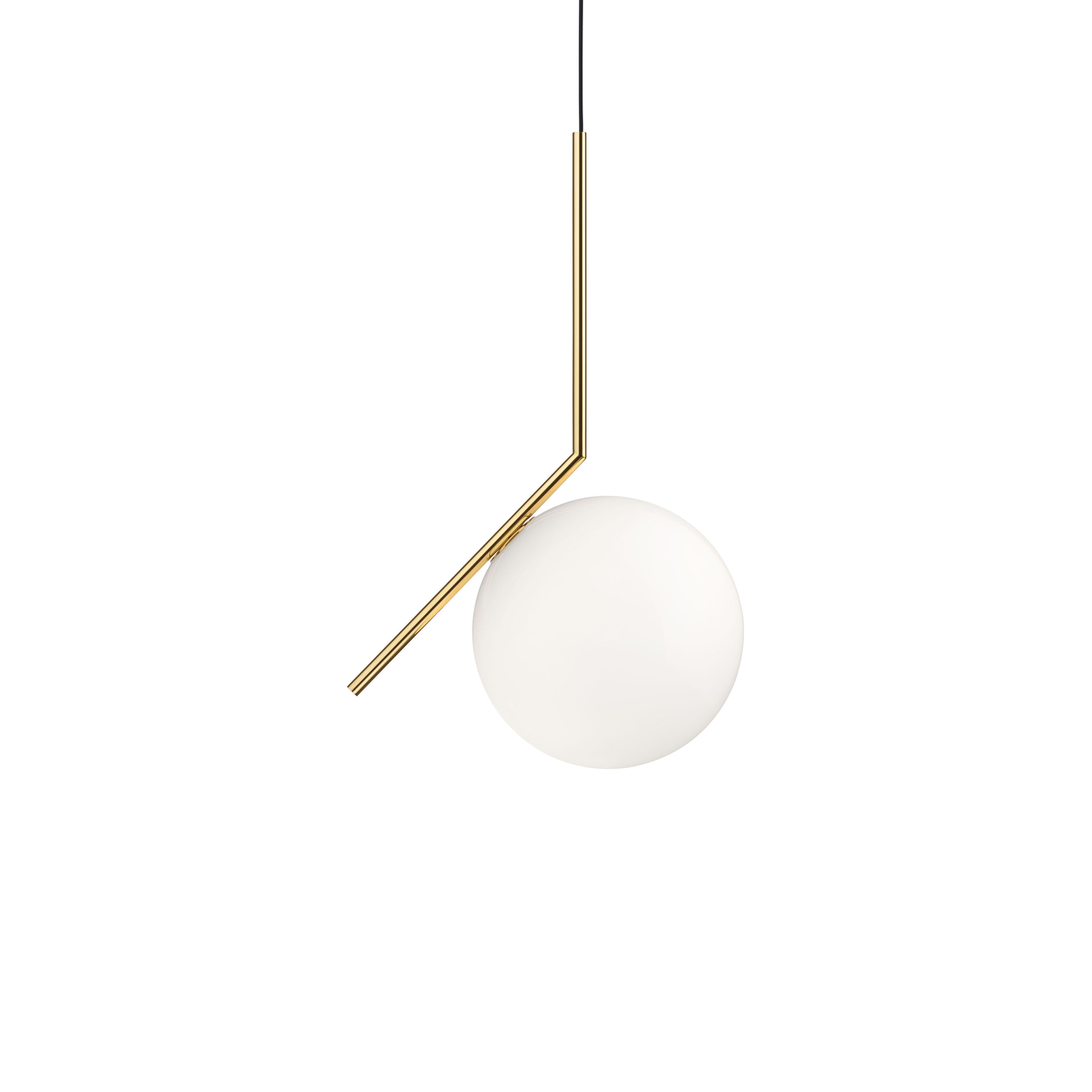Flos Gold - Pendant Ic - Steel With A 24-Carat Finish - Designer Michael Anastassiades
