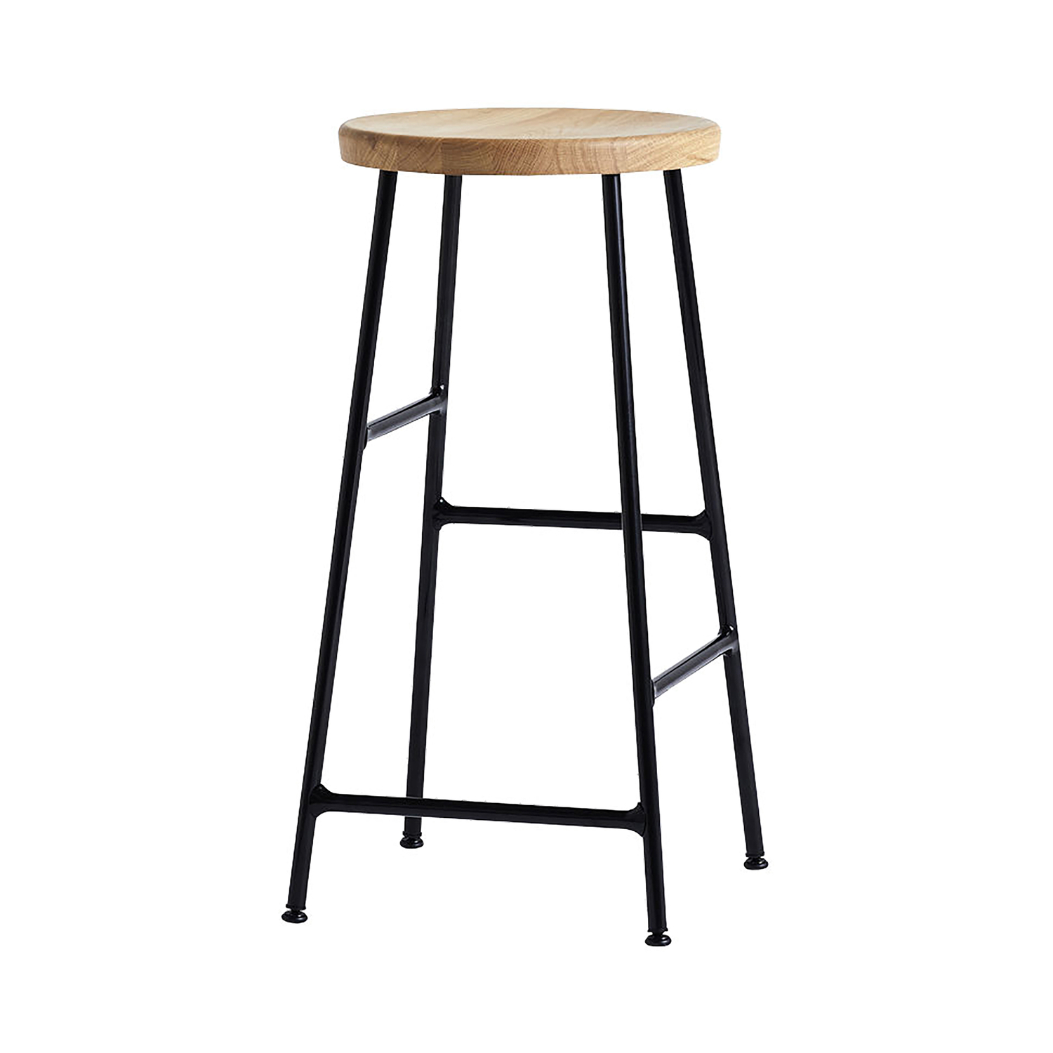 Hay Light - Bar Stool Cornet - Natural Wood - Oiled Solid Oak - Designer Jonas Trampedach
