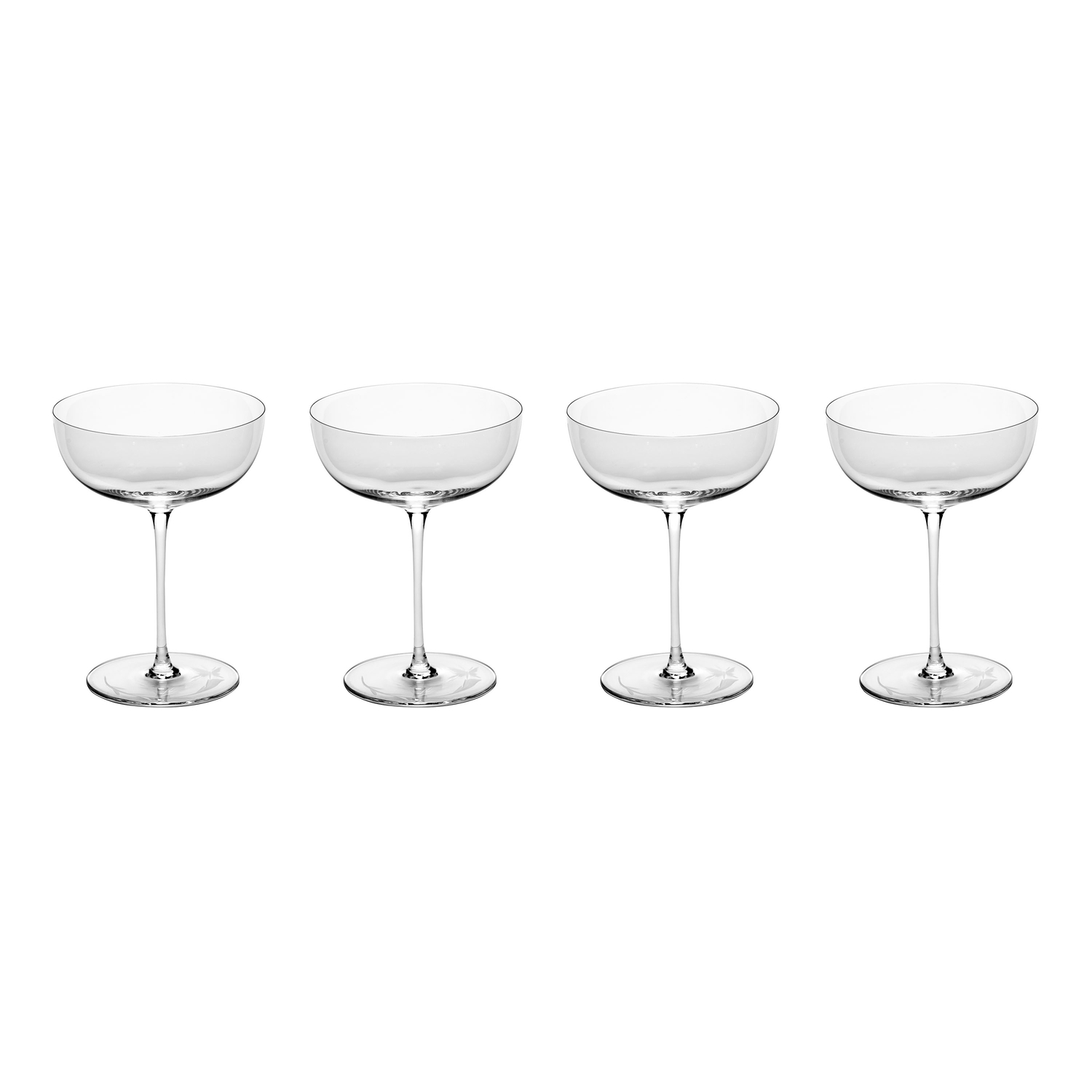 Serax Light - Set Of 4 Unity - Transparent - Mouth Blown Crystal - Designer Tomorrowland