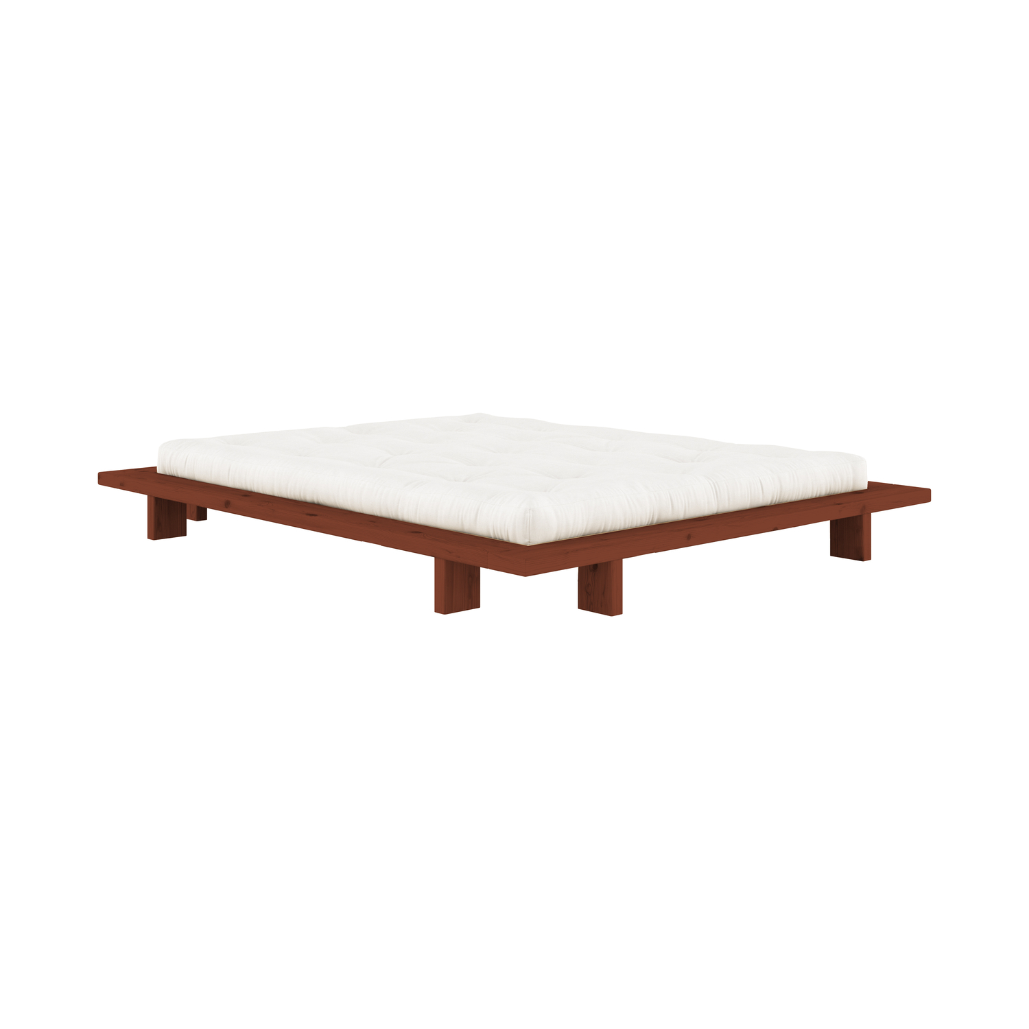 Karup Red - Double Bed Japan - Fsc-Certified Solid Pine