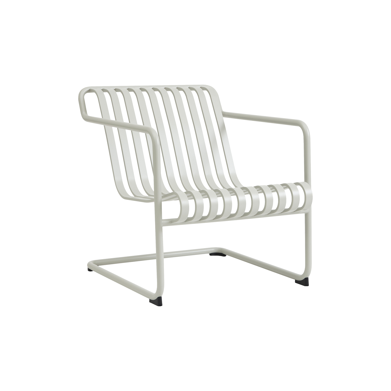 Hay Grey - Low Armchair Palissade - Powder Coated Steel - Designer Ronan & Erwan Bouroullec